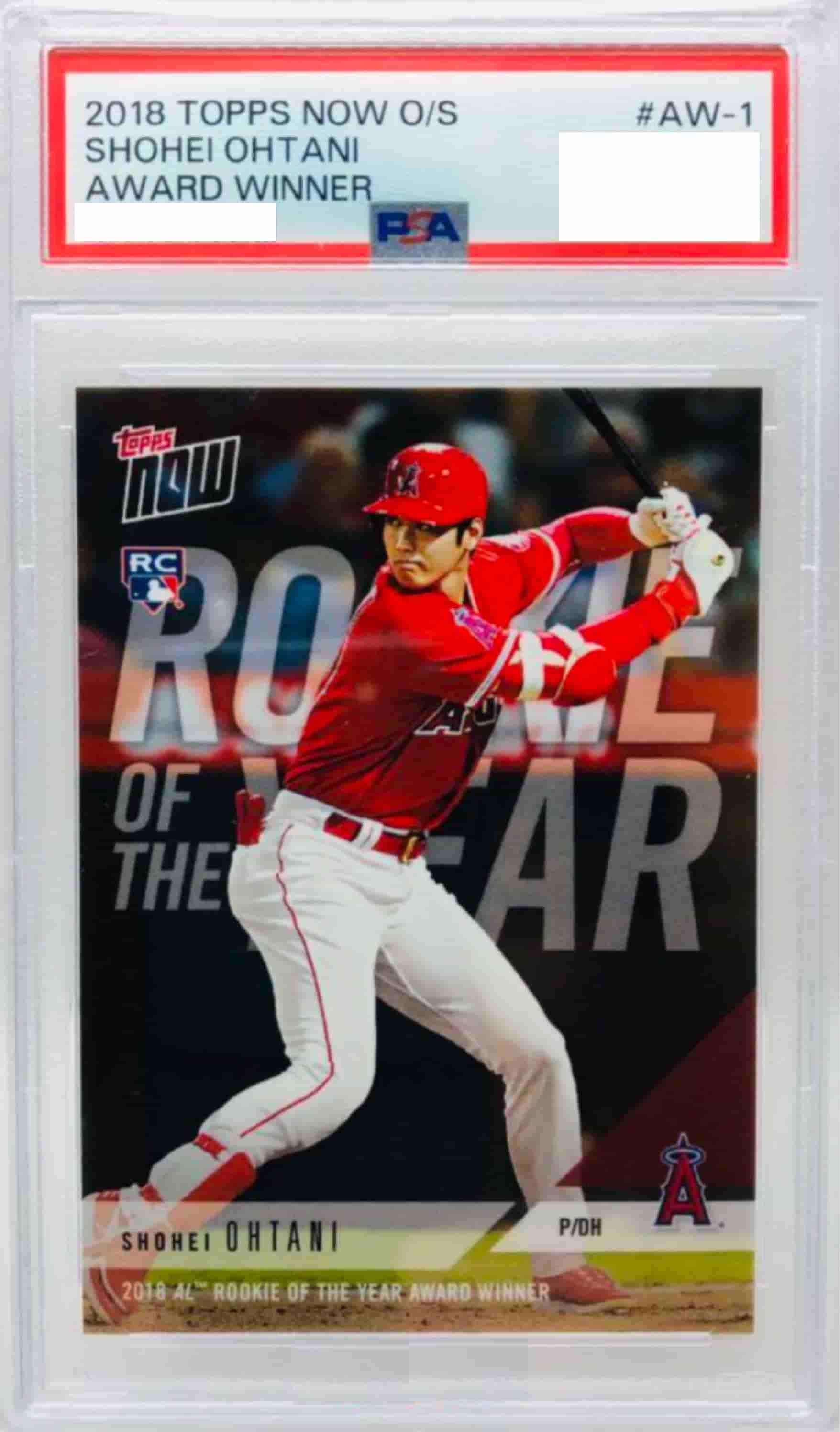 Prize image: 2018 TOPPS NOW Shohei Ohtani Award Winner #AW-1【PSA10】 -  (Topps)