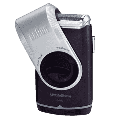 Prize image: 【BRAUN】メンズモバイルシェーバー Braun Mobile Shave (ブラウン モバイルシェーブ) 電池式 1枚刃 M-91 (JP) -  (ブラウン)