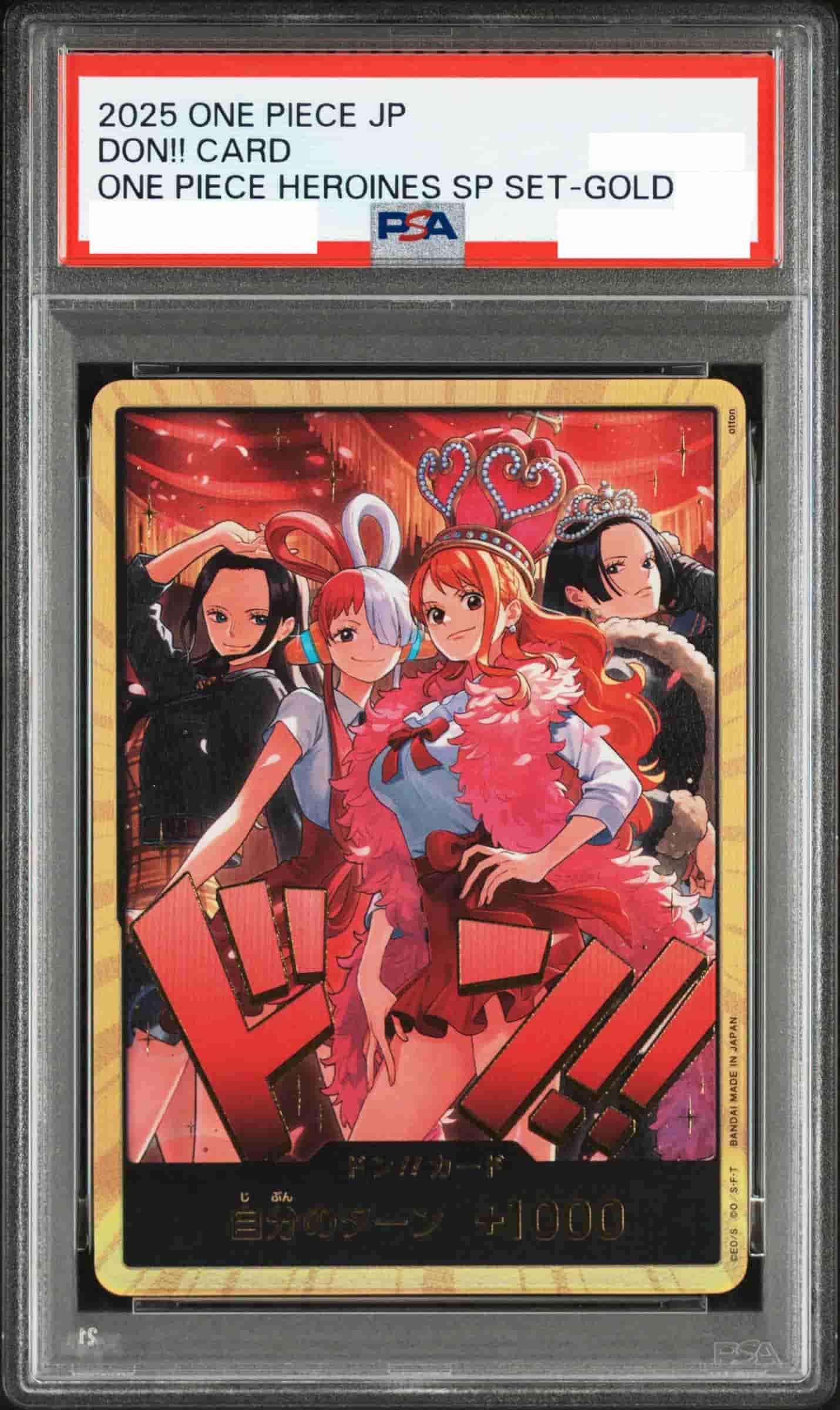 Prize image: PSA10 DON!! CARD 【Heroines Special Set】 金枠 (JP) -  (-)