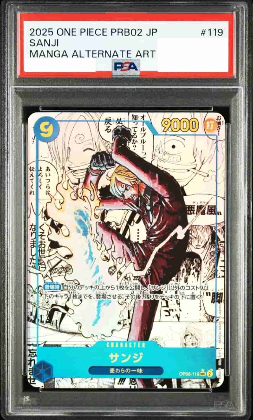 Prize image: (PSA)サンジ Comic Parallel - SEC (OP06-119)