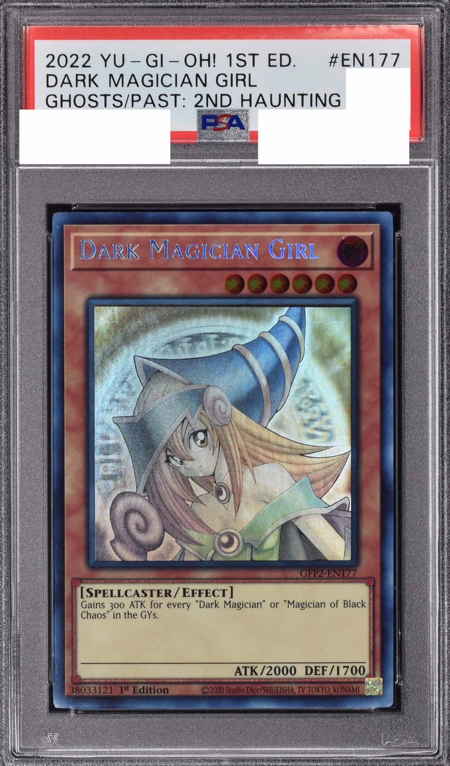 Prize image: (PSA)ブラック・マジシャン・ガール (1st) 1ST ED - HR (GFP2-EN177)