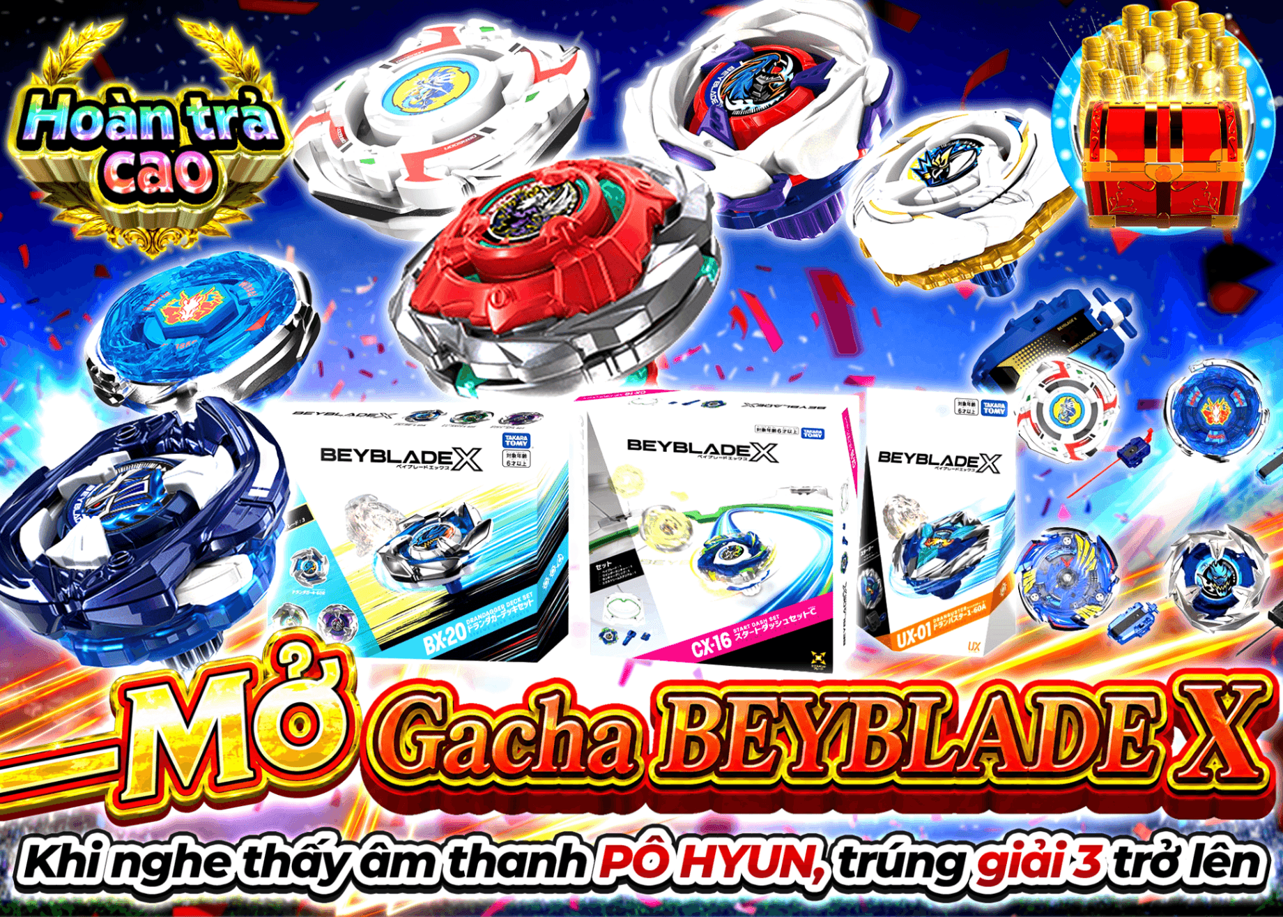 Mystery Pack hobby 一閃 ベイブレードXガチャ | Clove Mystery Pack - Mystery Pack trực tuyến (Clove Oripa)