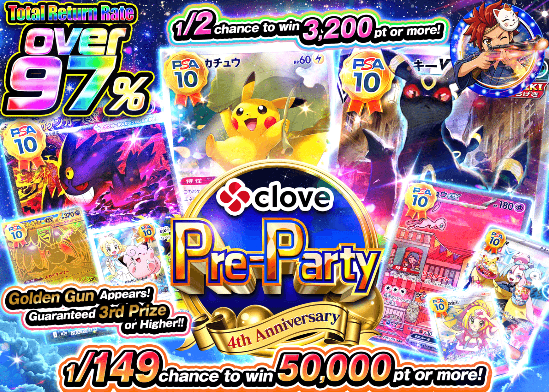 Pokémon Mystery Pack 4周年前夜祭 にぶいち | Clove Mystery Packs