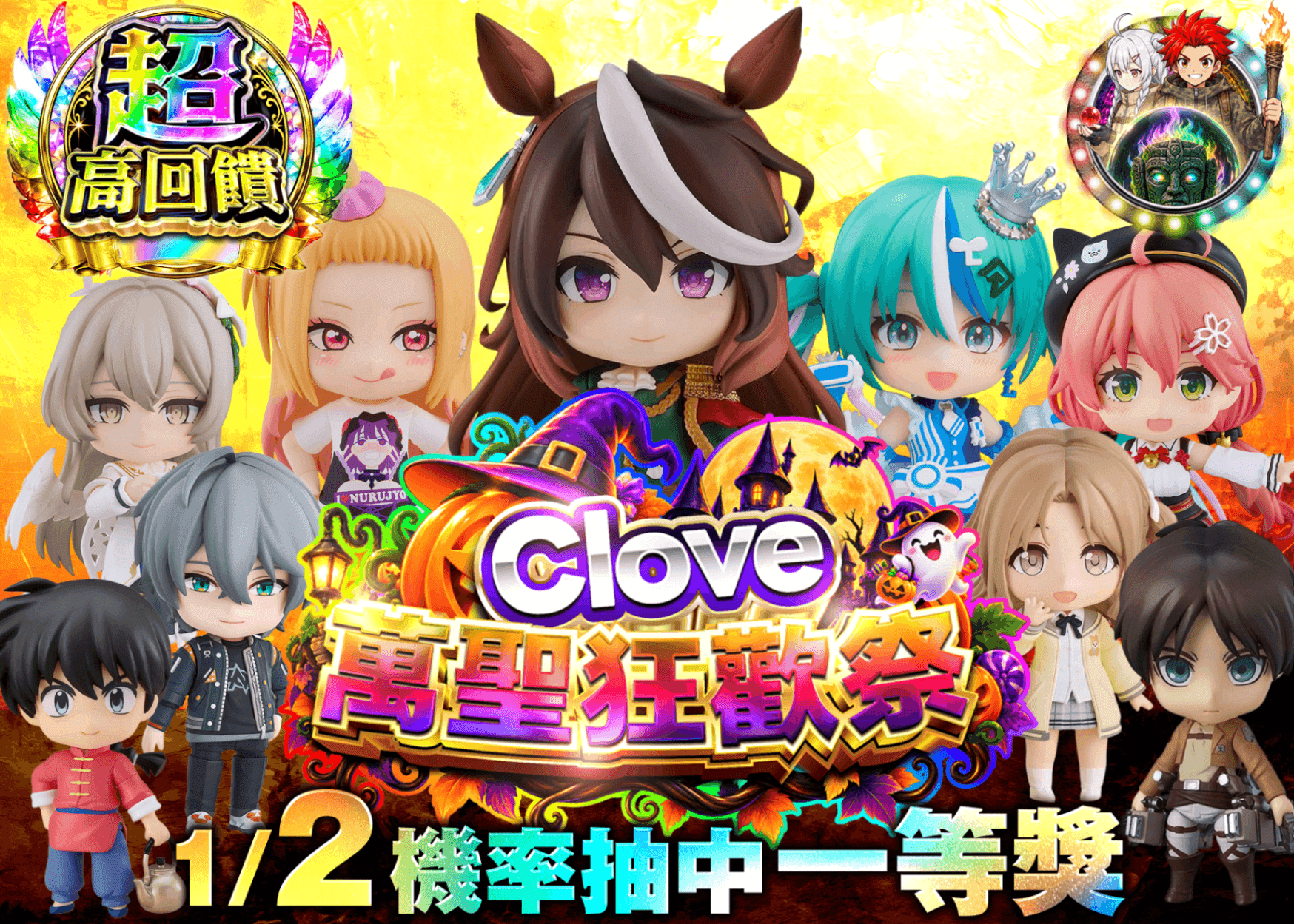 公仔抽卡 トップを撃ち抜け！ねんどろいどFes | 線上抽卡就選Clove