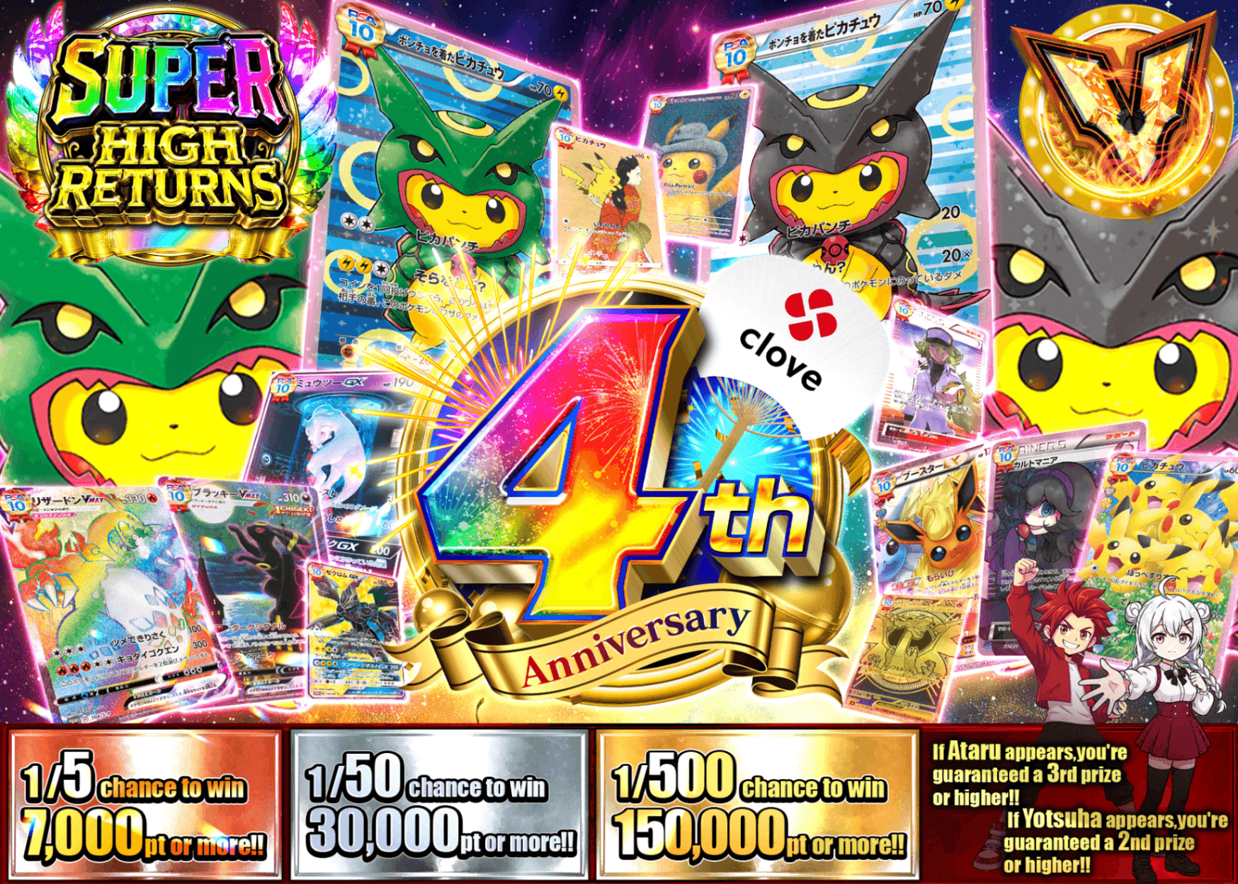 Pokémon Mystery Pack 4周年 確率表記たくさん | Clove Mystery Packs