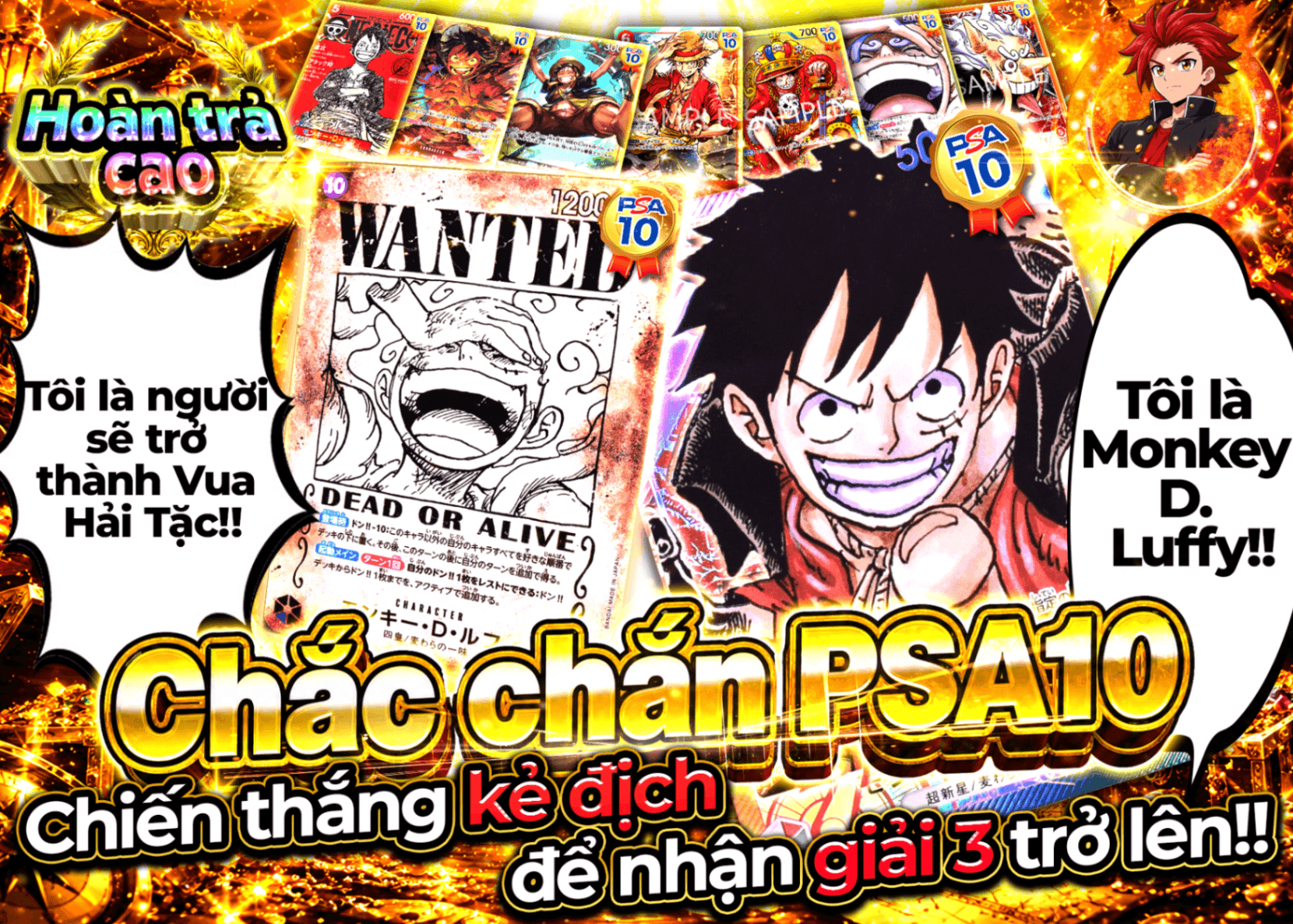 Mystery Pack One Piece 俺はモンキー D ルフィ 海賊王になる男だ PSA10確定 | Clove Mystery Pack - Mystery Pack trực tuyến (Clove Oripa)