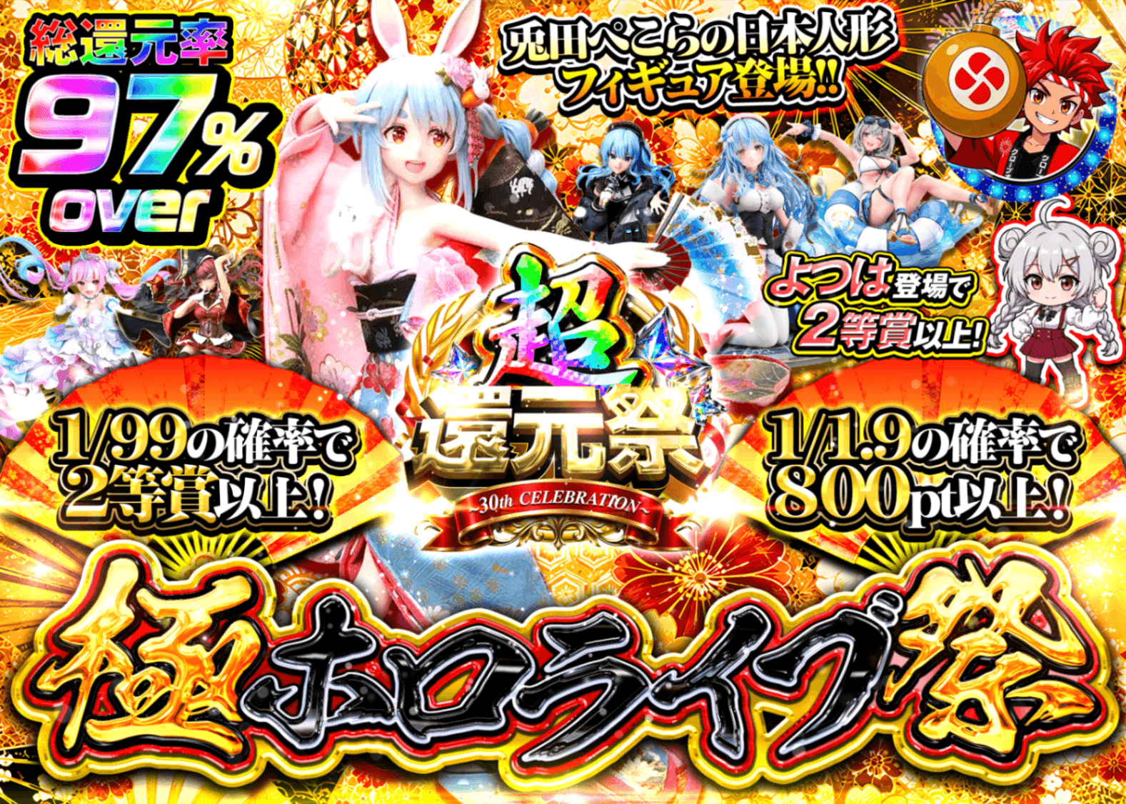 フィギュアオリパ 極ホロライブ祭 超還元祭 | オンラインオリパ・ネットオリパのクローブオリパ(Cloveオリパ)