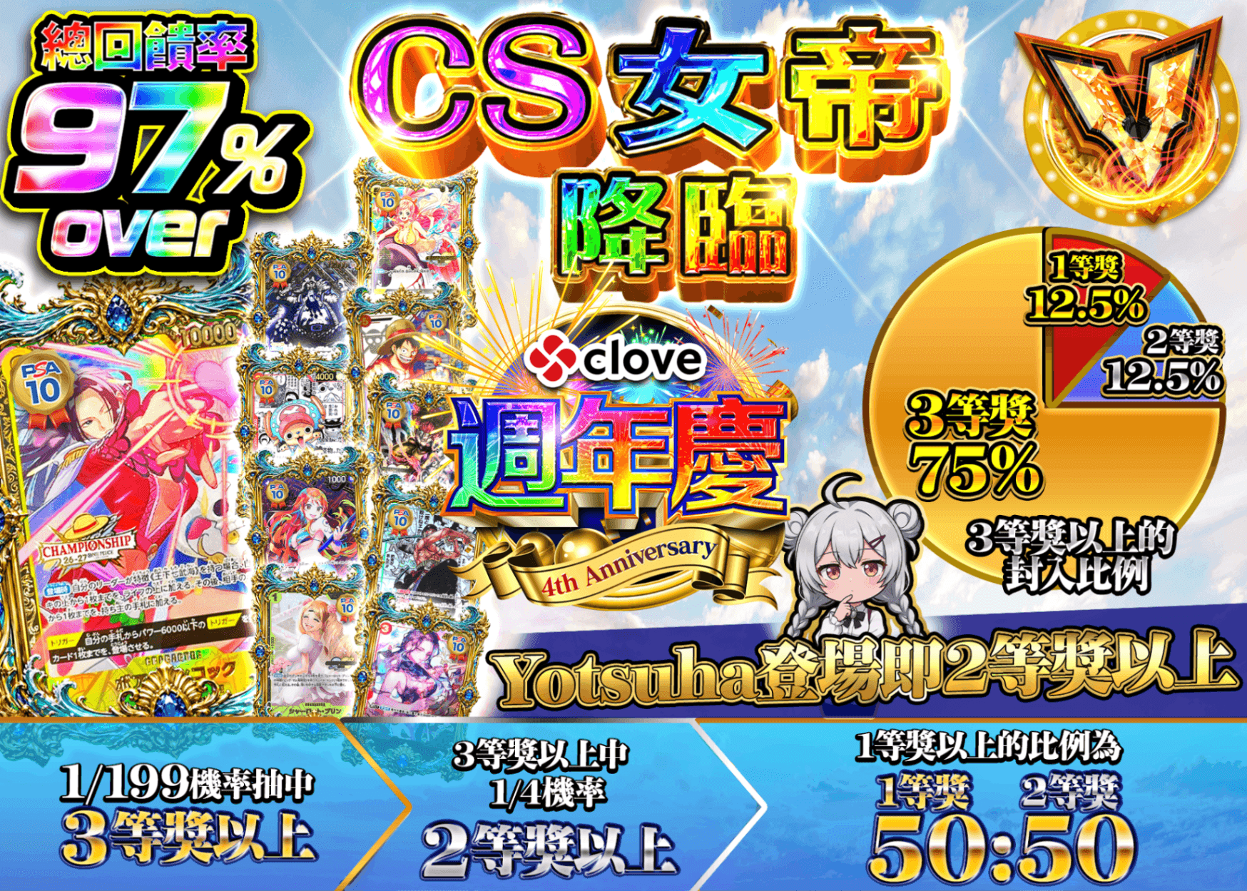 海賊王卡牌盲盒 4周年 CSハンコック降臨 | 線上抽卡・線上盲盒的Clove