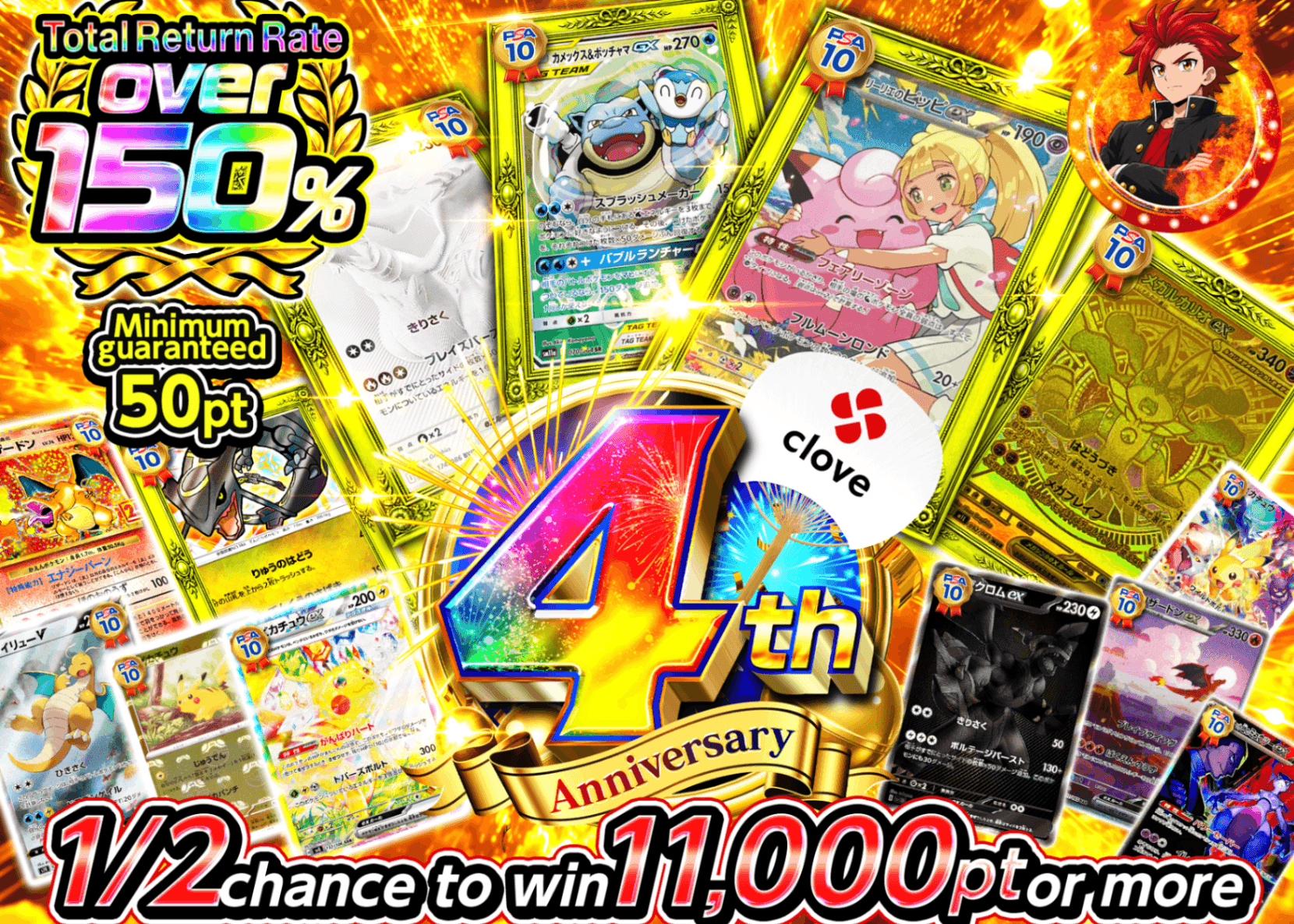 Pokémon Mystery Pack 4周年 にぶいち B4 | Clove Mystery Packs