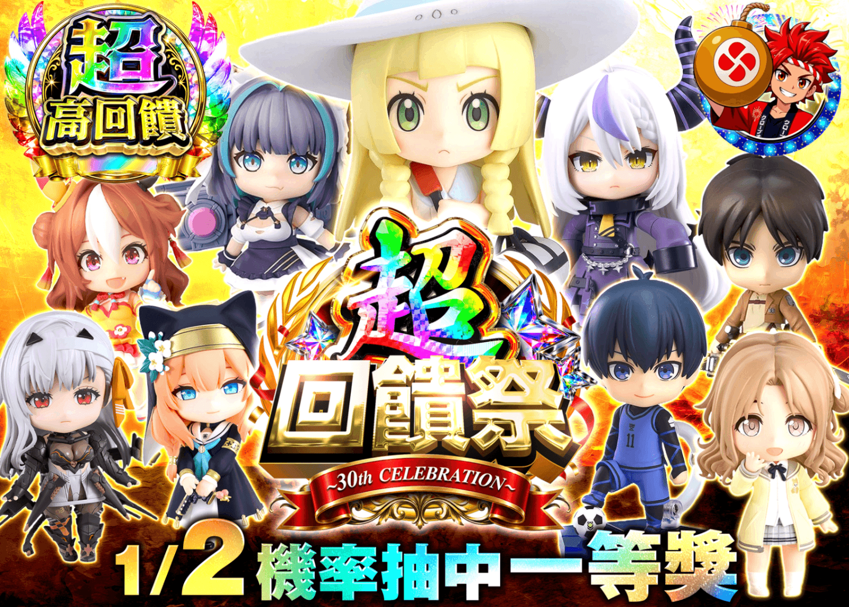 公仔抽卡 トップを撃ち抜け！ねんどろいどFes | 線上抽卡就選Clove