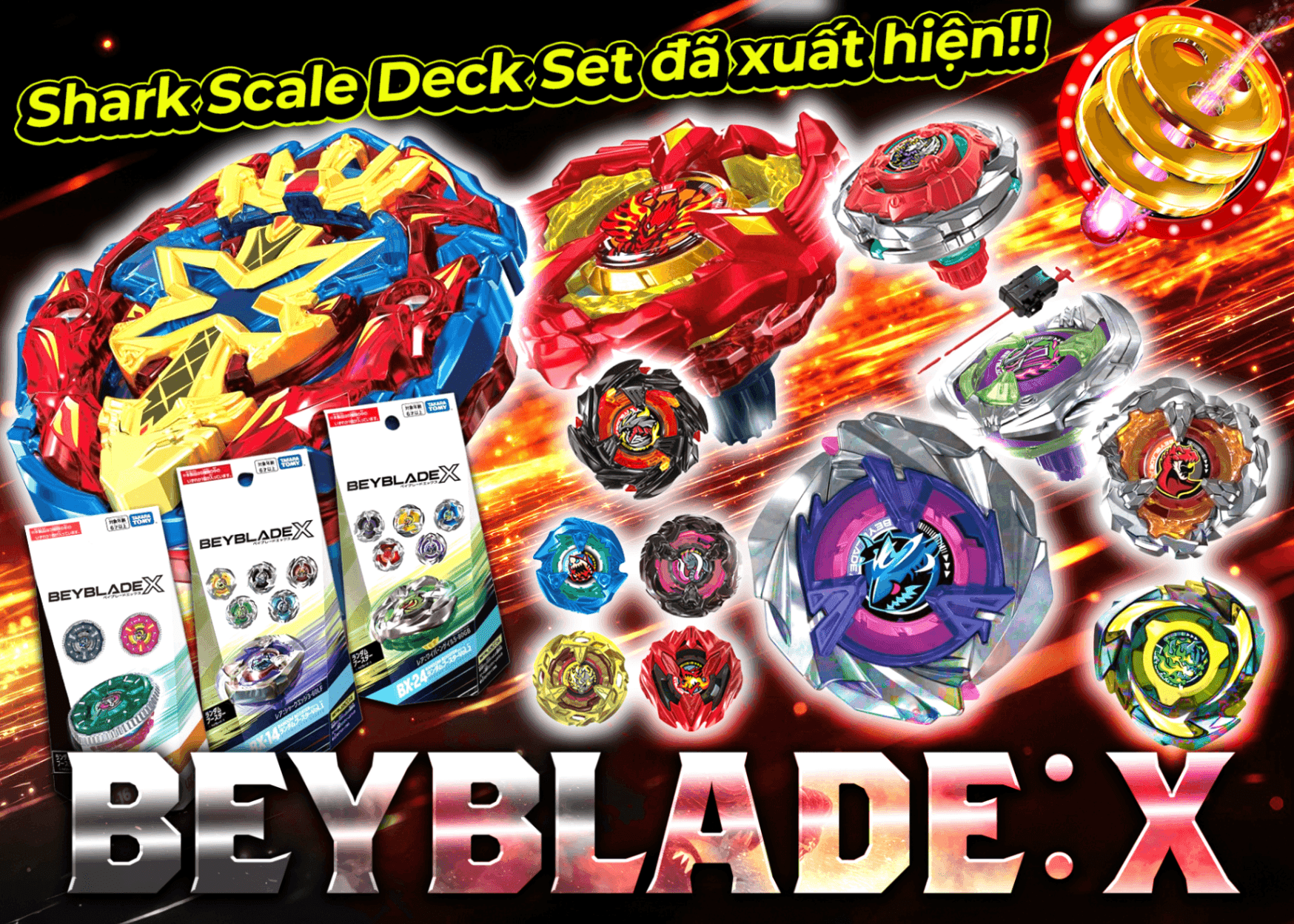 Mystery Pack hobby ベイブレードX UX-15 シャークスケイルデッキセット チャレンジ | Clove Mystery Pack - Mystery Pack trực tuyến (Clove Oripa)