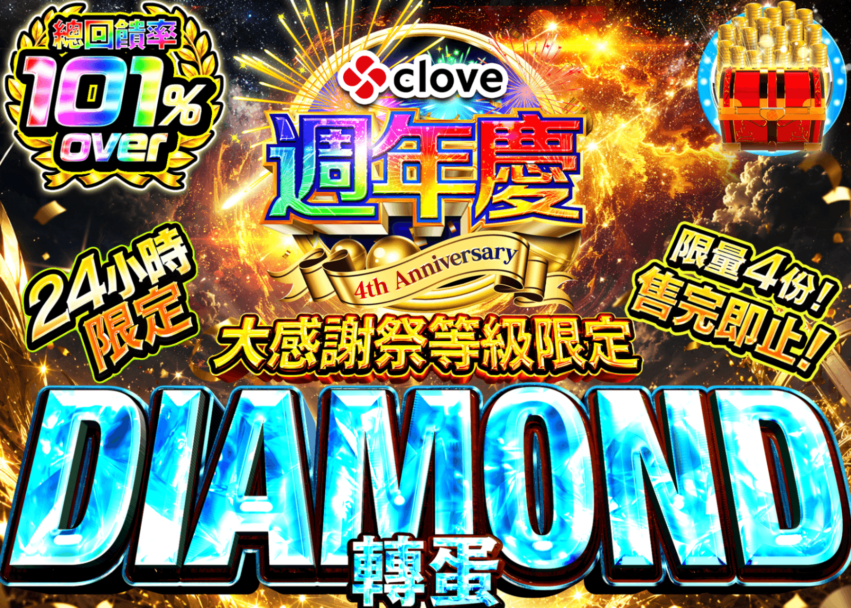 寶可夢卡牌盲盒 ランク限定ガチャDIAMOND | 線上抽卡・線上盲盒的Clove