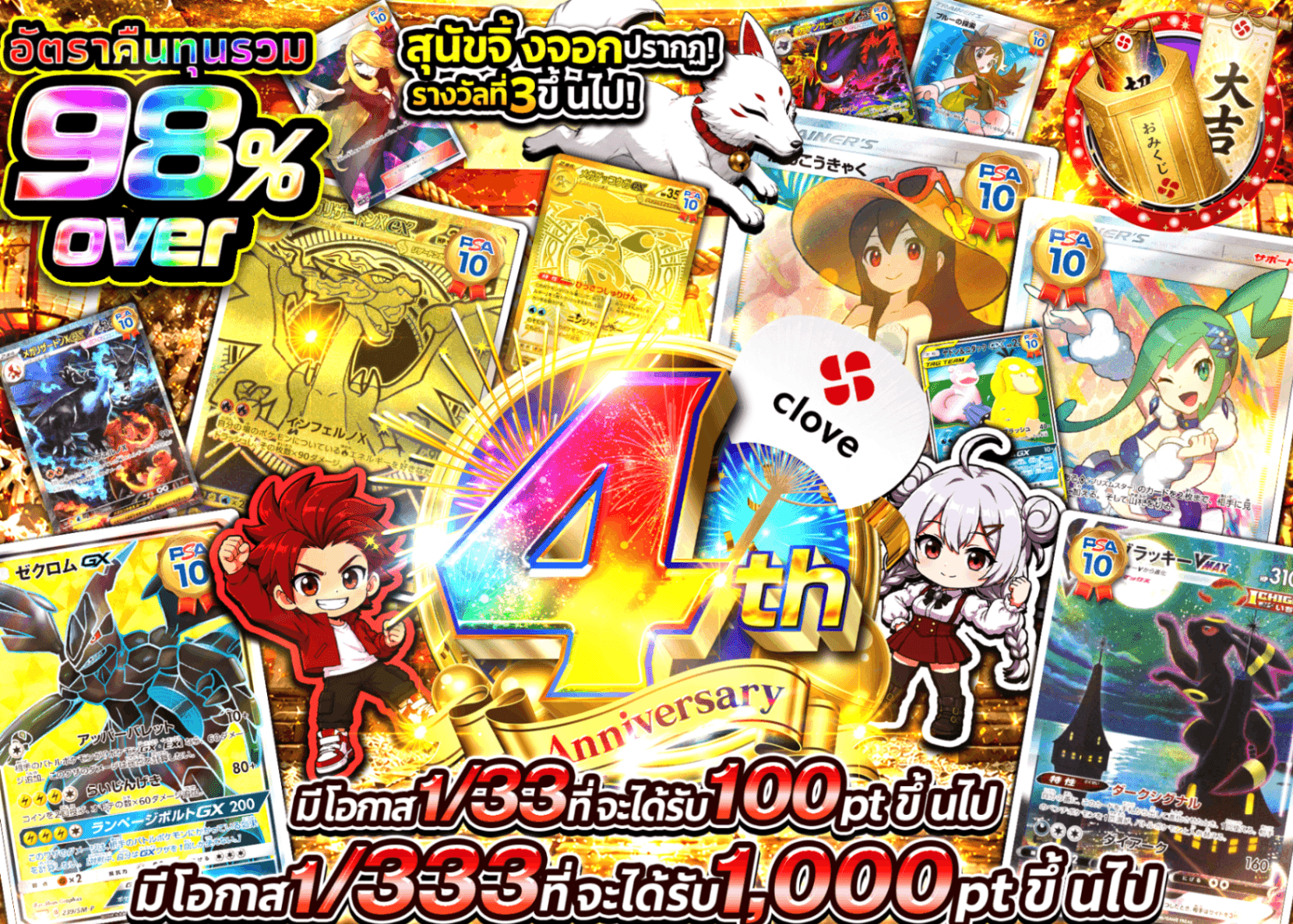มิสเตอรี่แพ็ค Pokémon 4周年 低単価 | Clove มิสเตอรี่แพ็ค