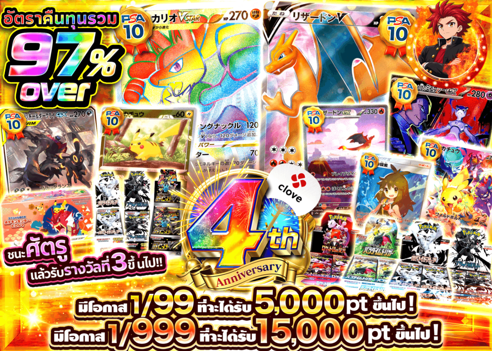 มิสเตอรี่แพ็ค Pokémon 4周年 | Clove มิสเตอรี่แพ็ค