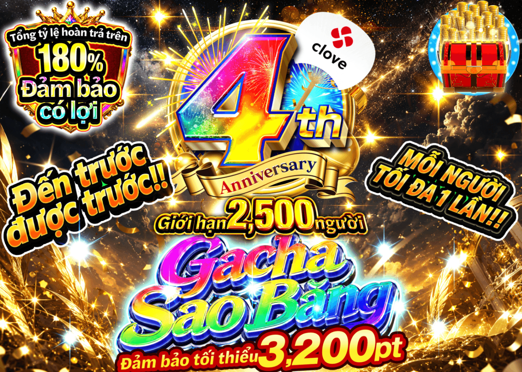 Mystery Pack Pokémon 4周年 流星ガチャ | Clove Mystery Pack - Mystery Pack trực tuyến (Clove Oripa)