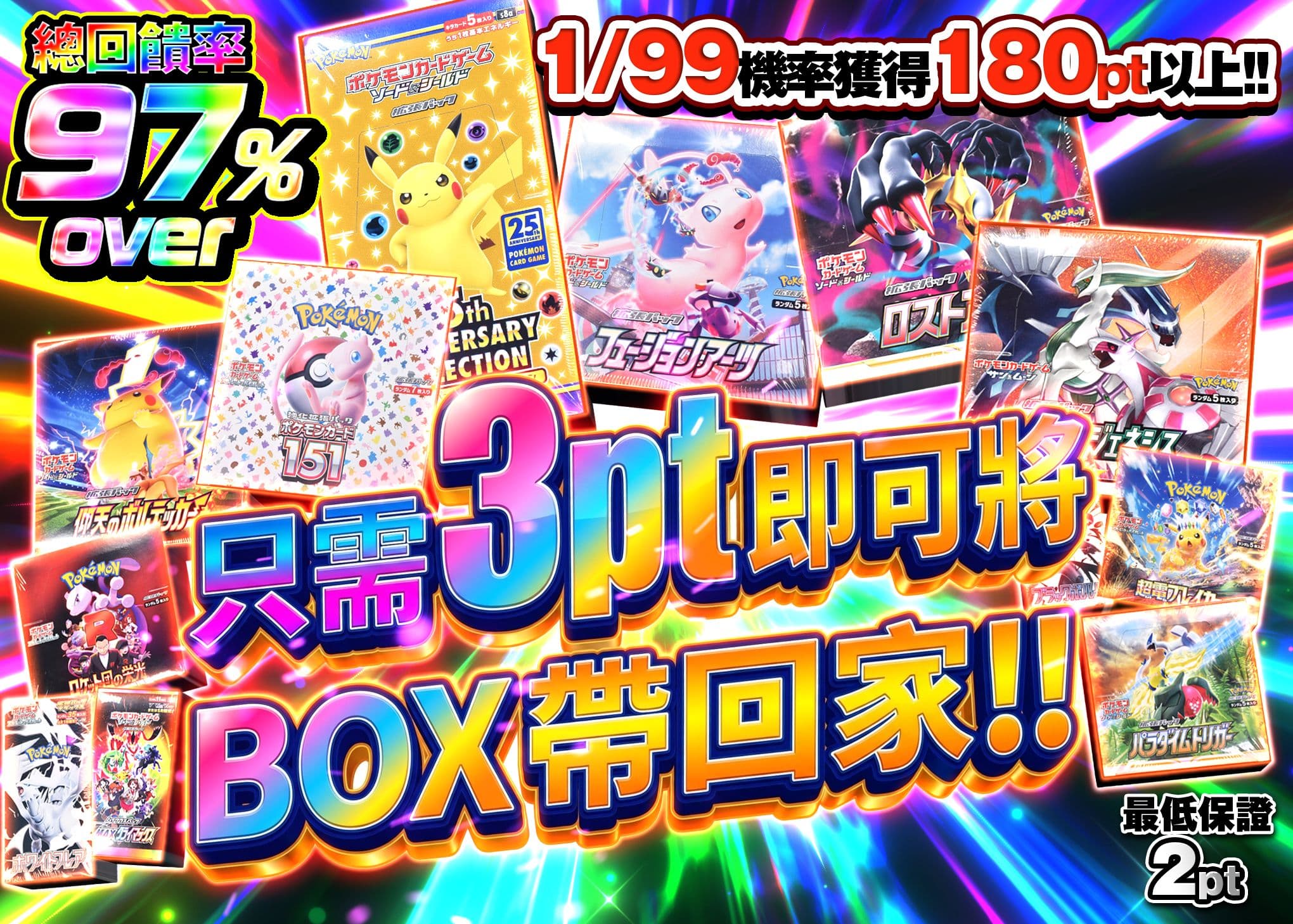 盲盒 実質3ptでBOXを掴み取れ | 在線Clove盲盒