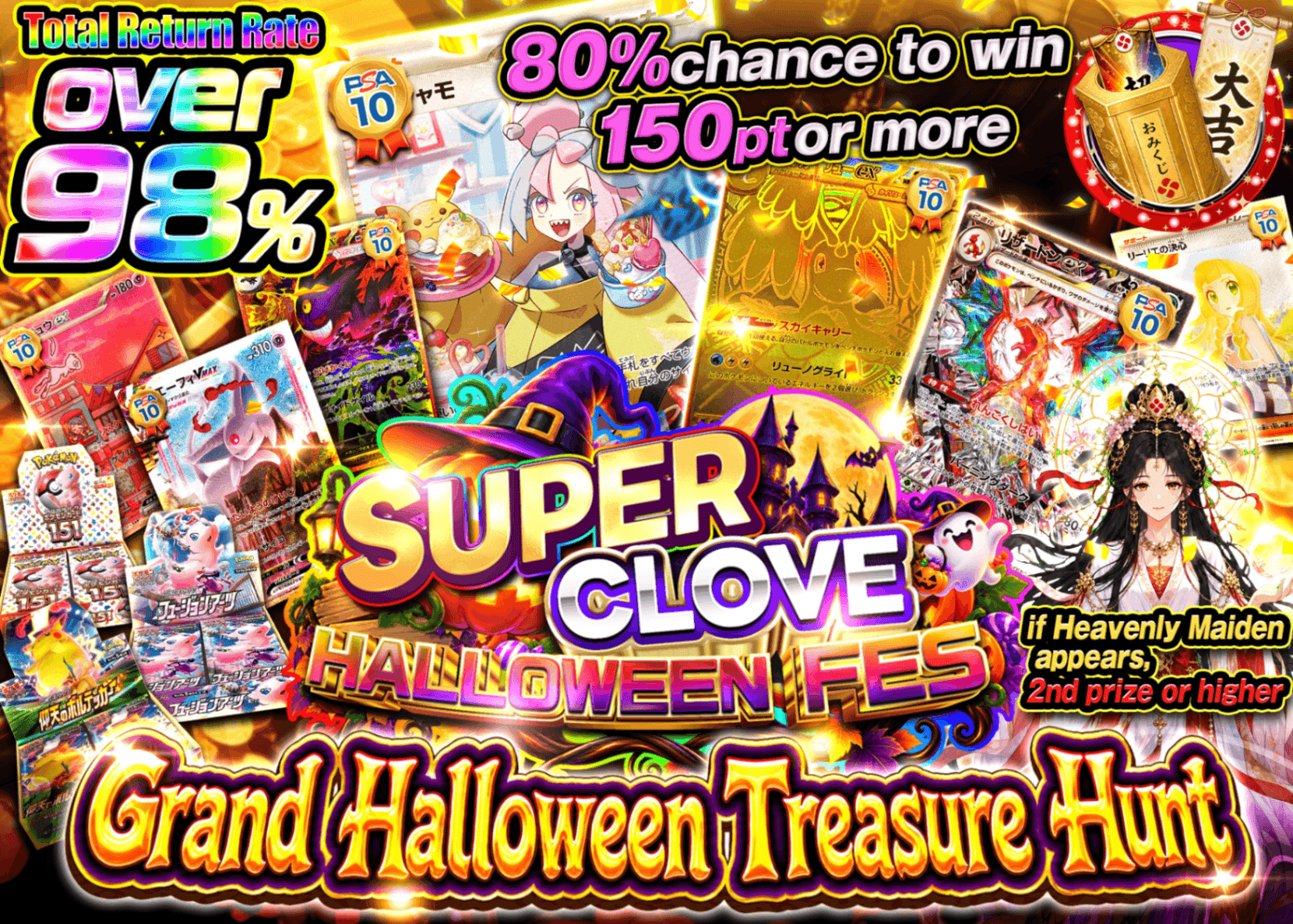 มิสเตอรี่แพ็ค Pokémon ハロウィン大宝探し | Clove มิสเตอรี่แพ็ค
