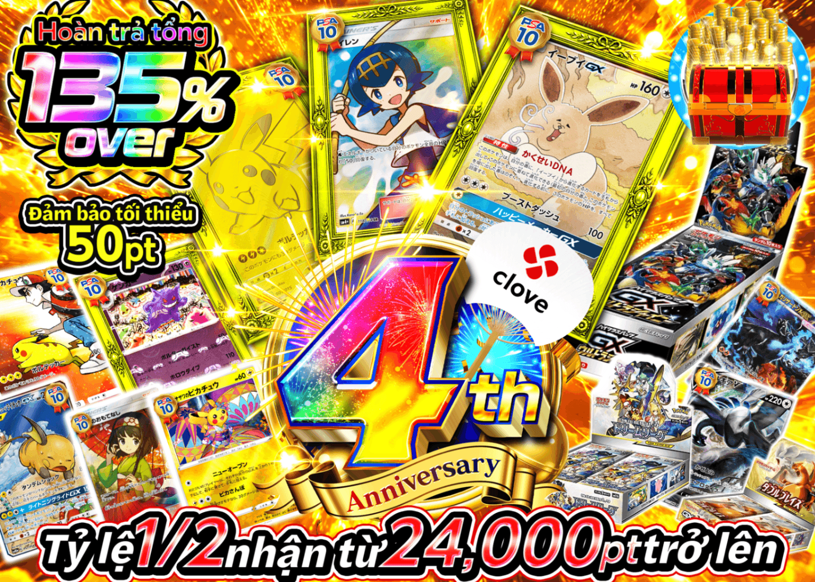 Mystery Pack Pokémon 4周年 にぶいち C5 | Clove Mystery Pack - Mystery Pack trực tuyến (Clove Oripa)