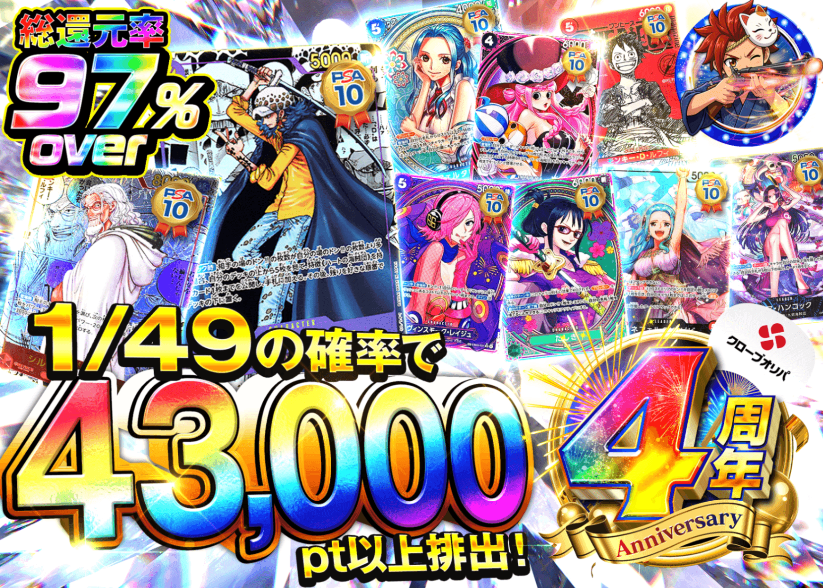 海贼王盲盒 4周年 奇跡の一撃 | 在线Clove盲盒