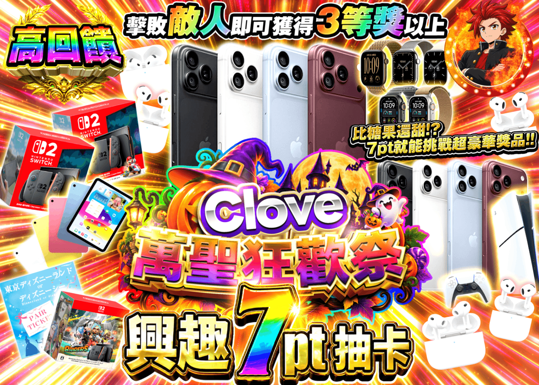 興趣抽卡 ハロウィン_ホビー7ptガチャ | 線上抽卡就選Clove