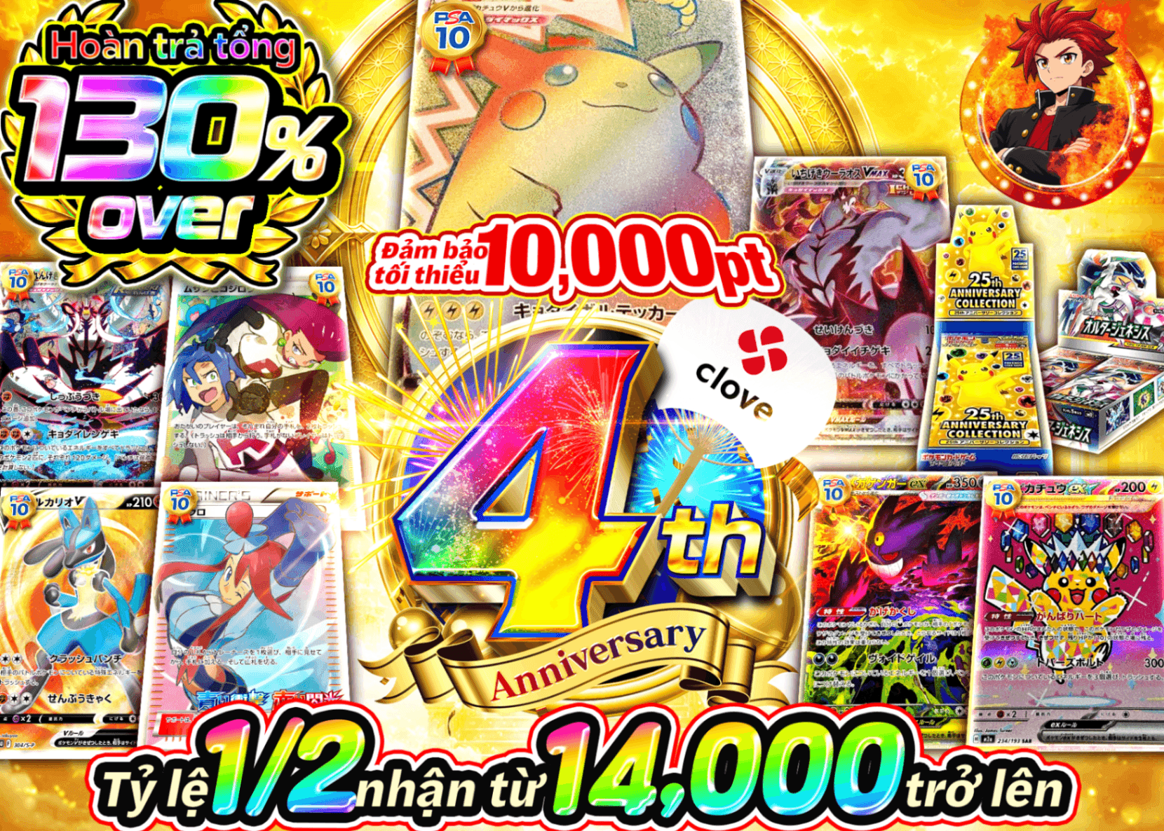 Mystery Pack Pokémon 4周年 ノーリスクにぶいち天国 | Clove Mystery Pack - Mystery Pack trực tuyến (Clove Oripa)