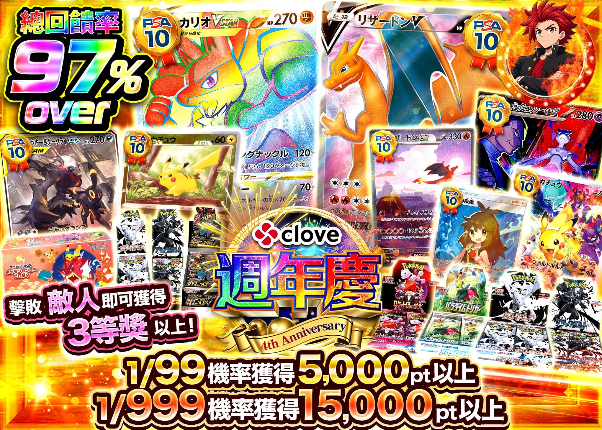 寶可夢卡牌盲盒 4周年 | 線上抽卡・線上盲盒的Clove