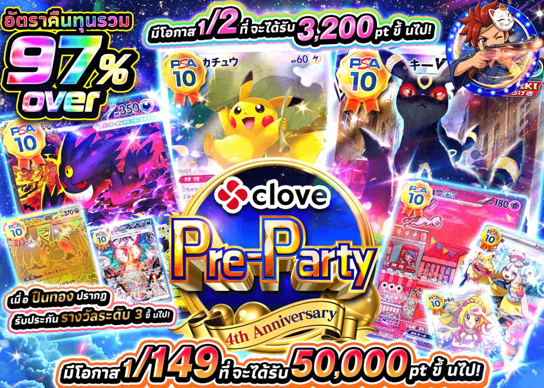 มิสเตอรี่แพ็ค Pokémon 4周年前夜祭 にぶいち | Clove มิสเตอรี่แพ็ค