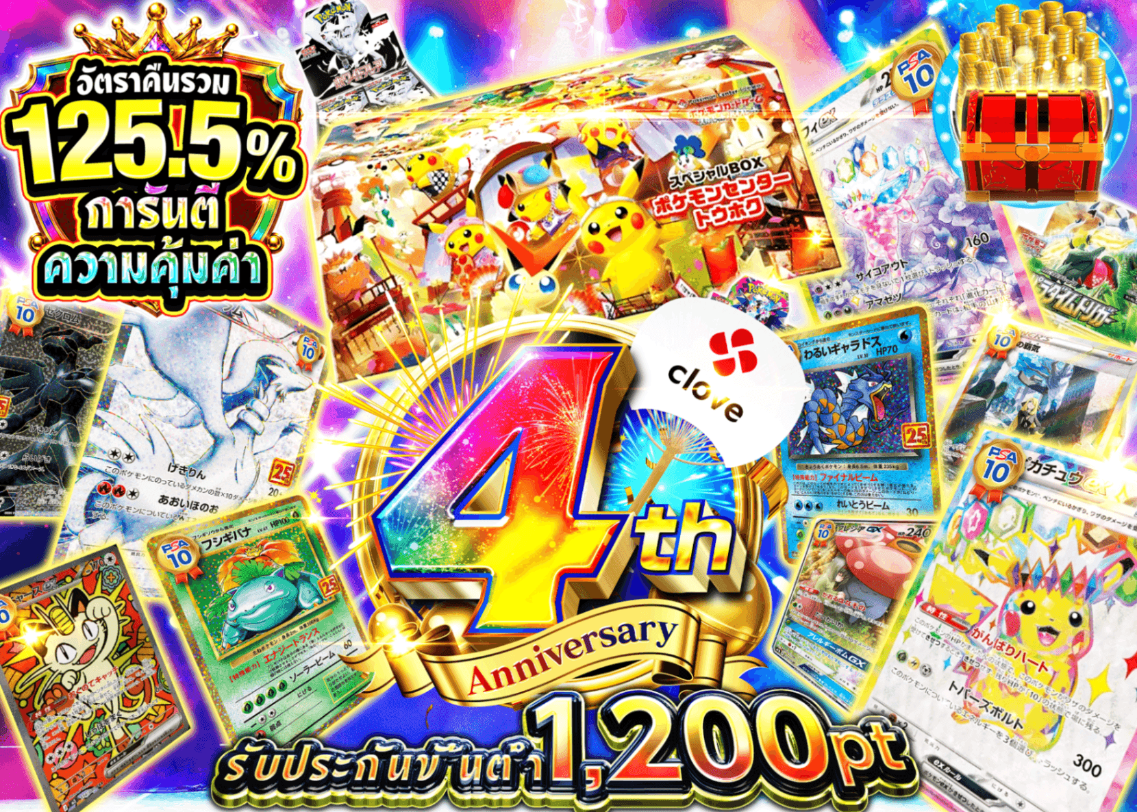 มิสเตอรี่แพ็ค Pokémon 4周年 アド確 C1 | Clove มิสเตอรี่แพ็ค