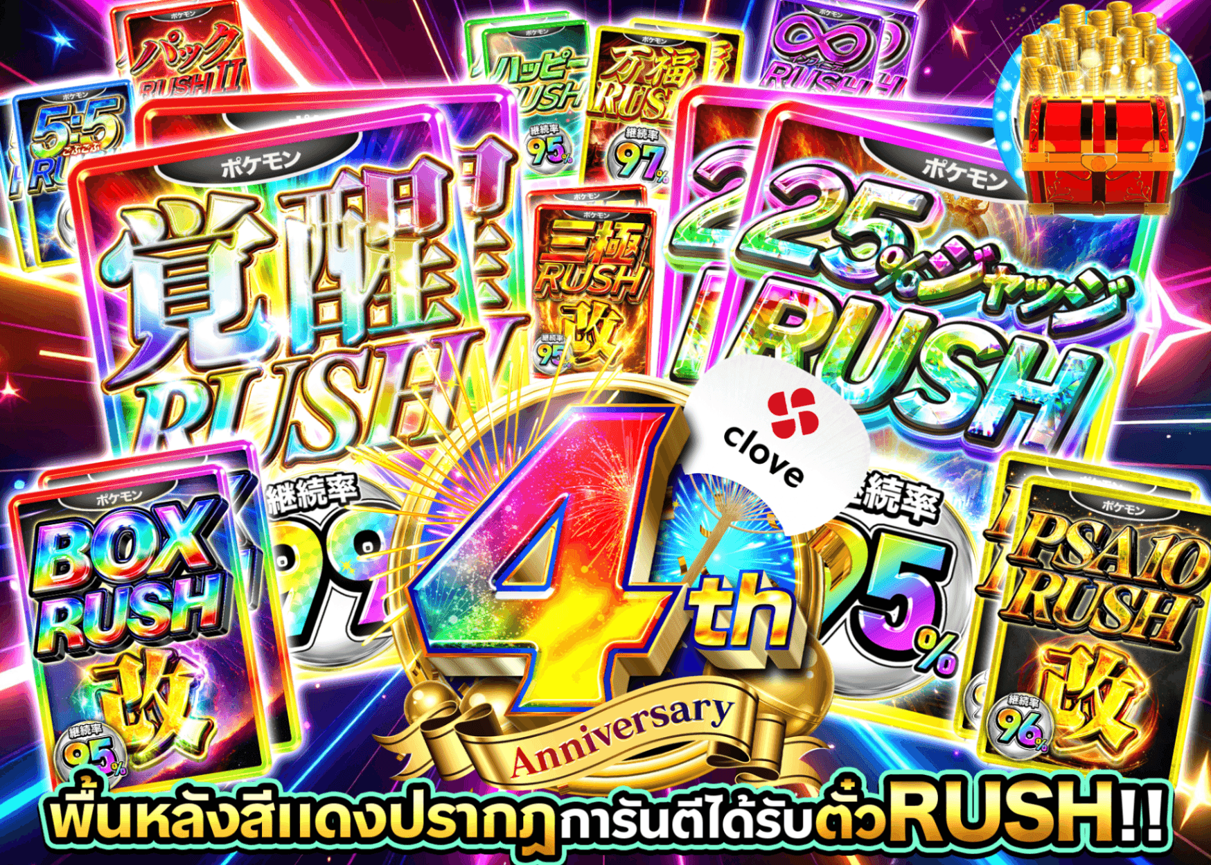 มิสเตอรี่แพ็ค Pokémon 4周年 1/99RUSHチケット | Clove มิสเตอรี่แพ็ค