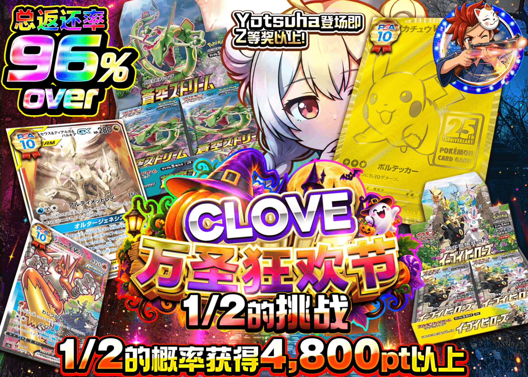 宝可梦盲盒 ハロウィン 1/2の挑戦_イベント企画 | Clove盲盒