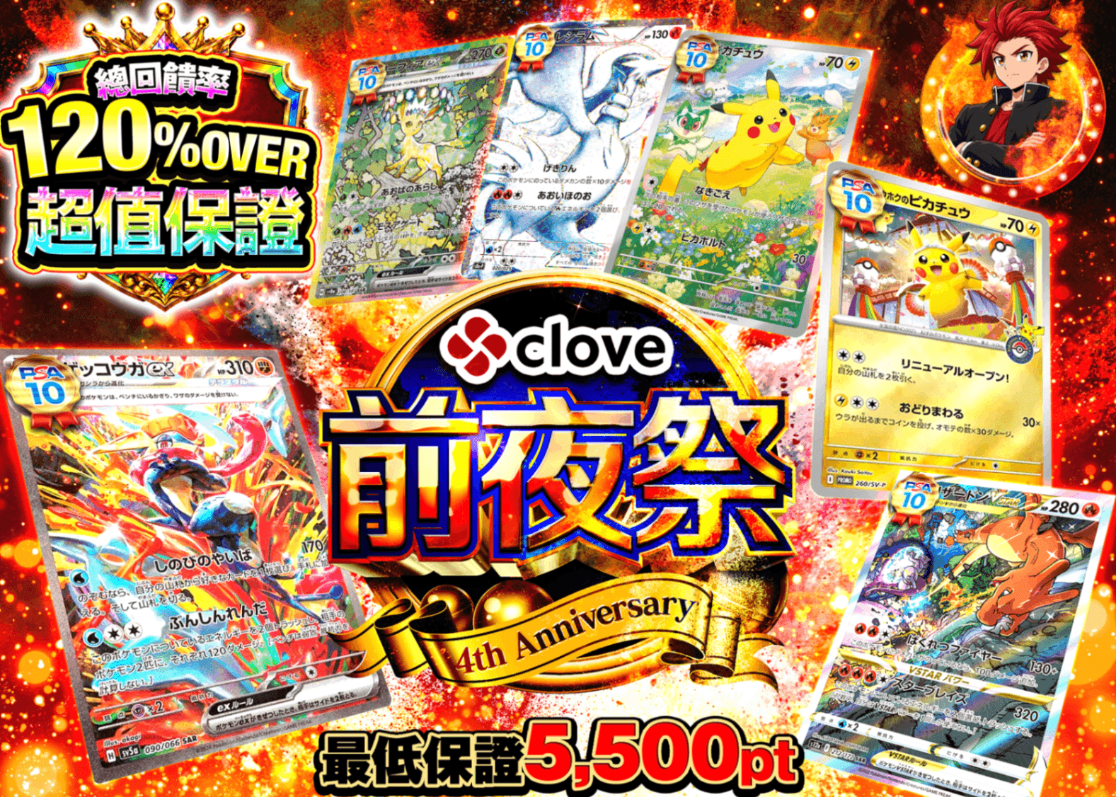 寶可夢卡牌盲盒 4周年 前夜祭 勝利への覇道を突き進め | 線上抽卡・線上盲盒的Clove