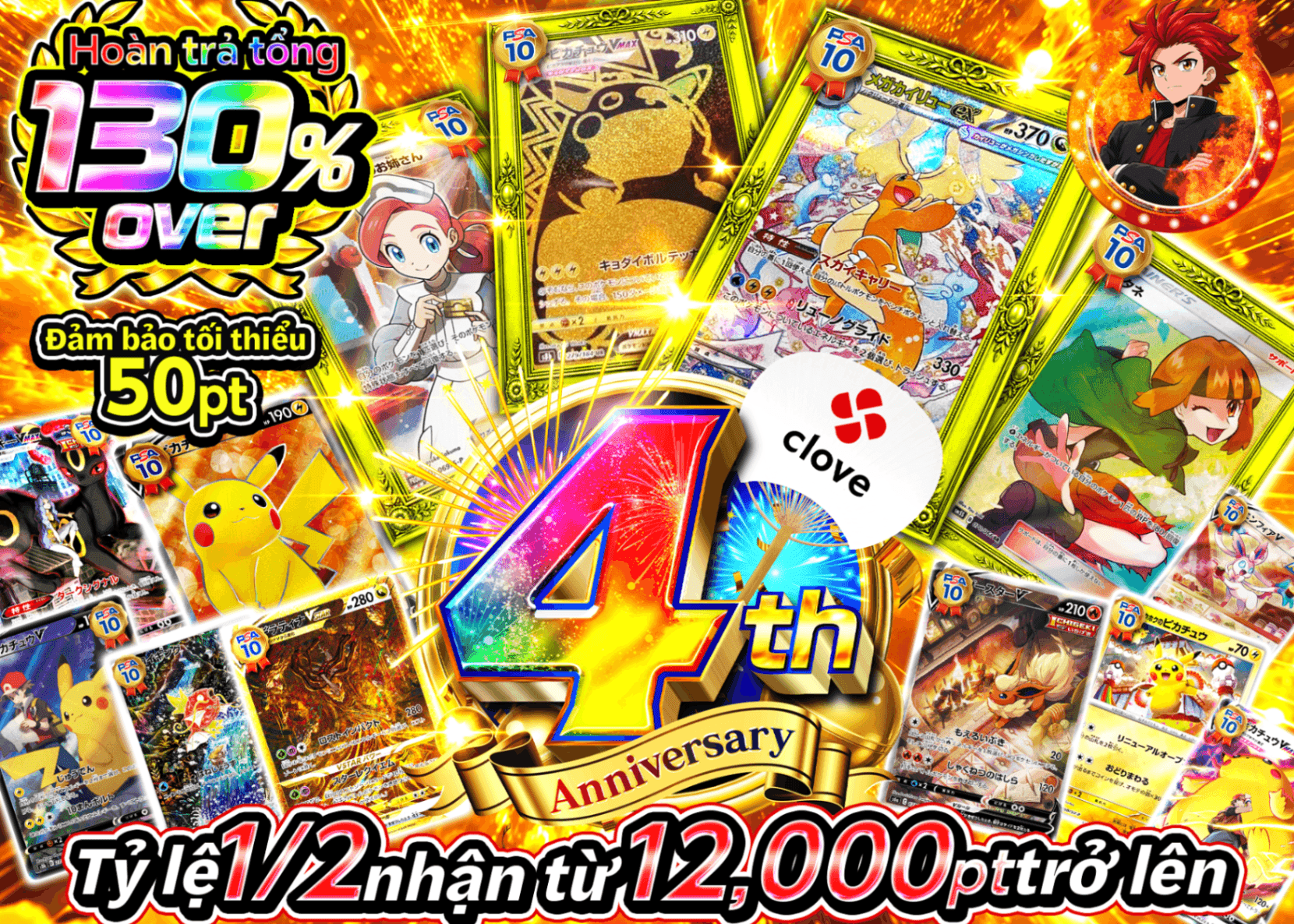 Mystery Pack Pokémon 4周年 にぶいち C4 | Clove Mystery Pack - Mystery Pack trực tuyến (Clove Oripa)