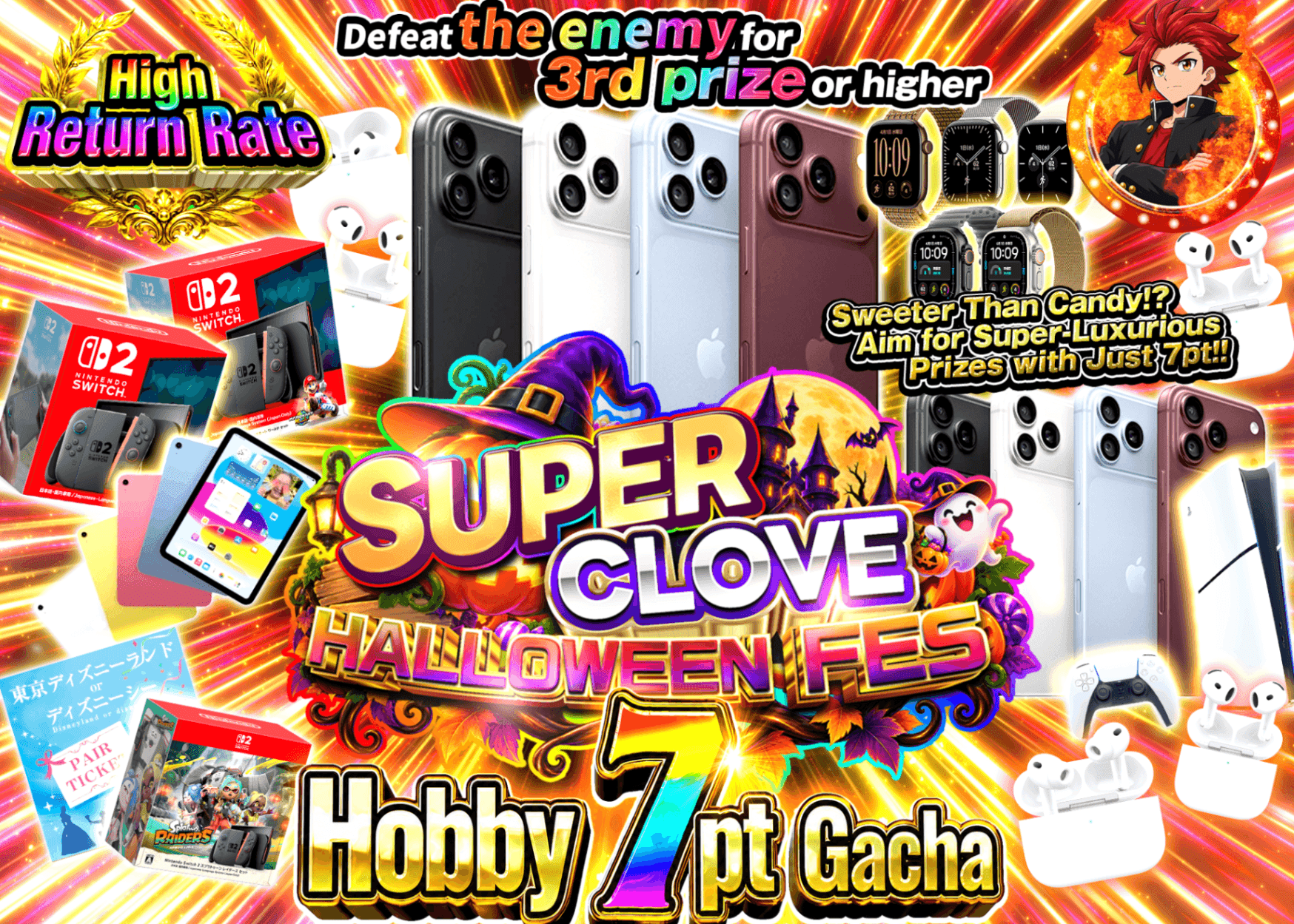 มิสเตอรี่แพ็คงานอดิเรก ハロウィン_ホビー7ptガチャ | Clove มิสเตอรี่แพ็ค
