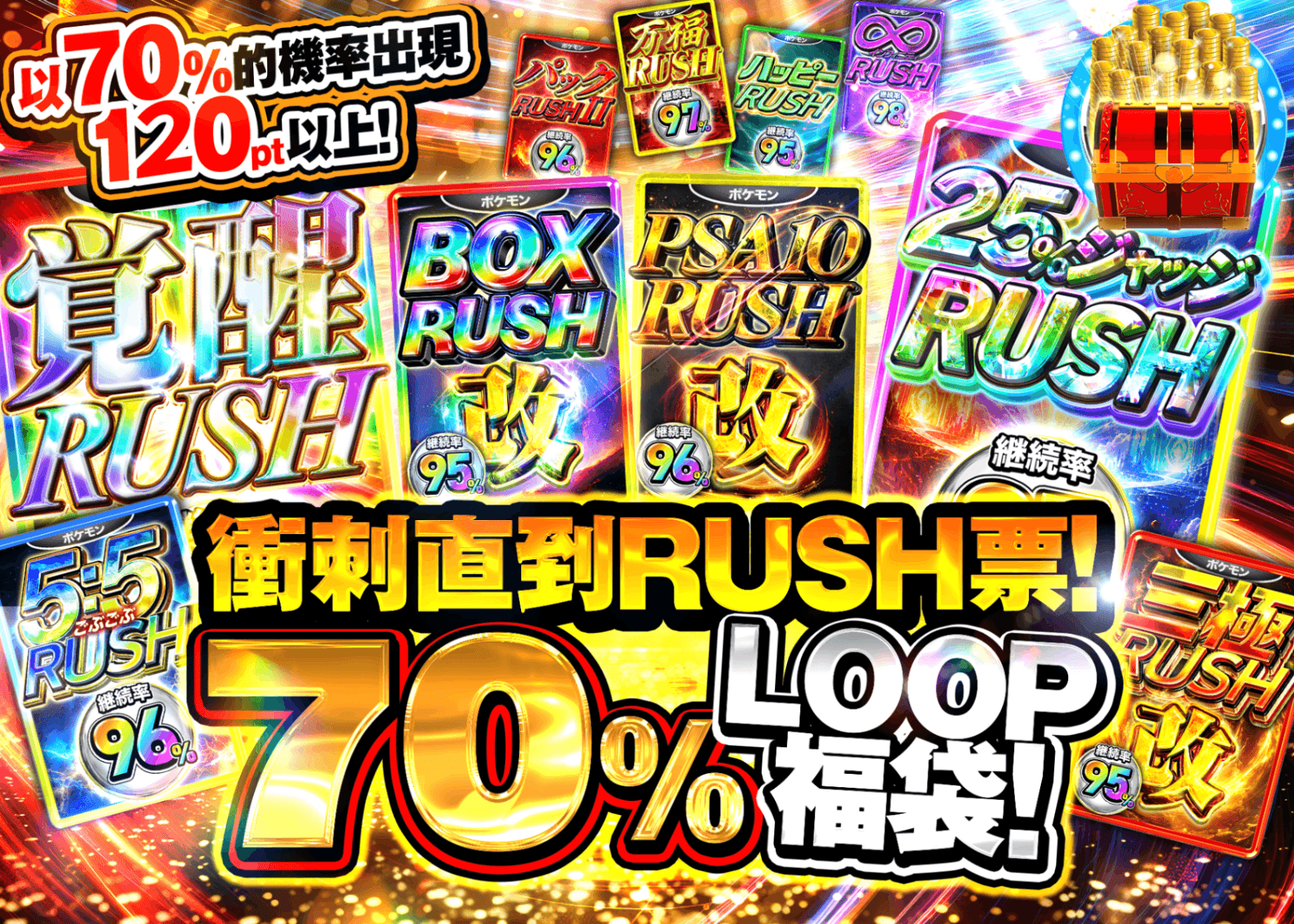 寶可夢卡牌抽卡 RUSHチケット LOOP | 線上抽卡就選Clove