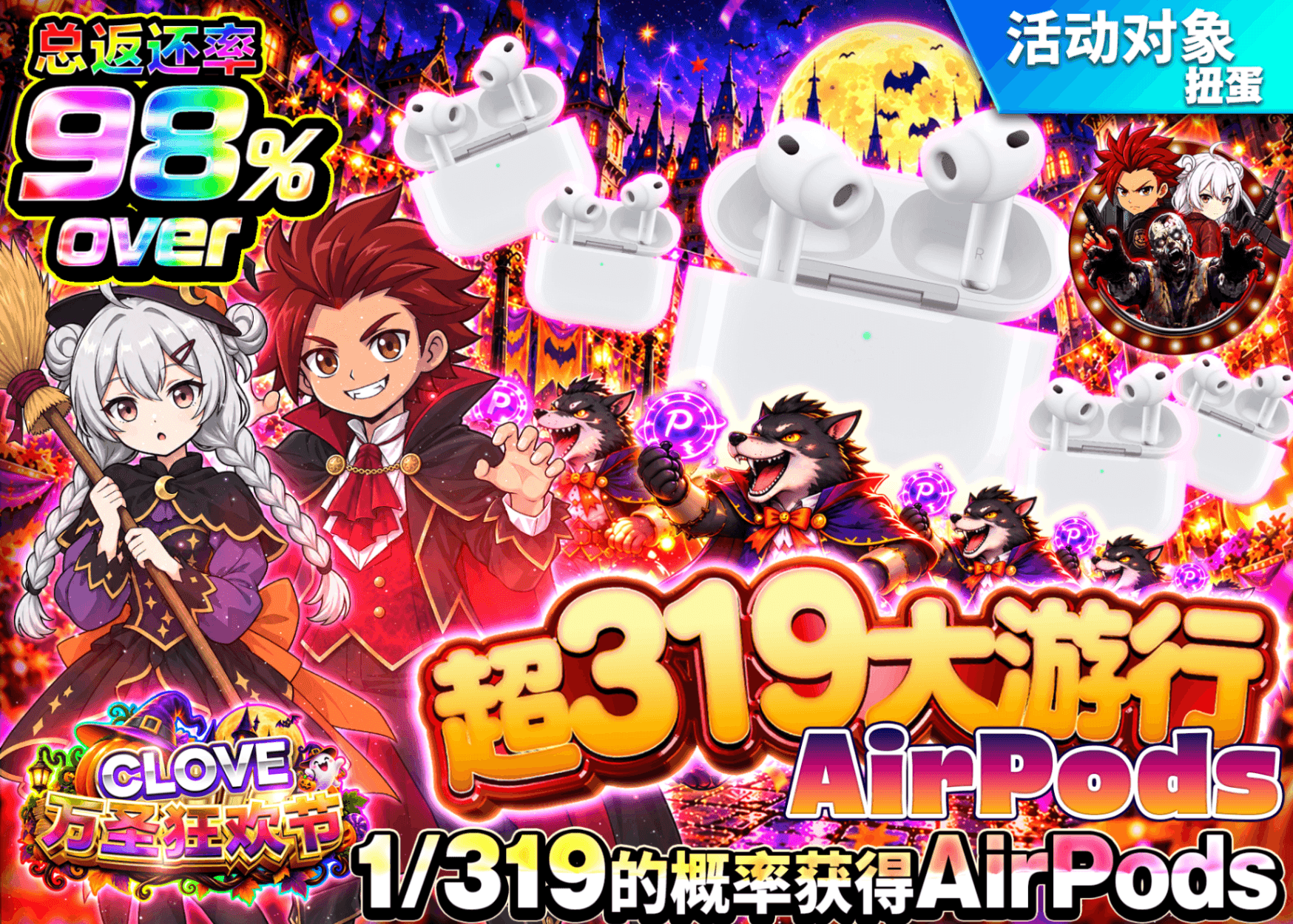 爱好盲盒 超319パレード_AirPods_1/319 | Clove盲盒