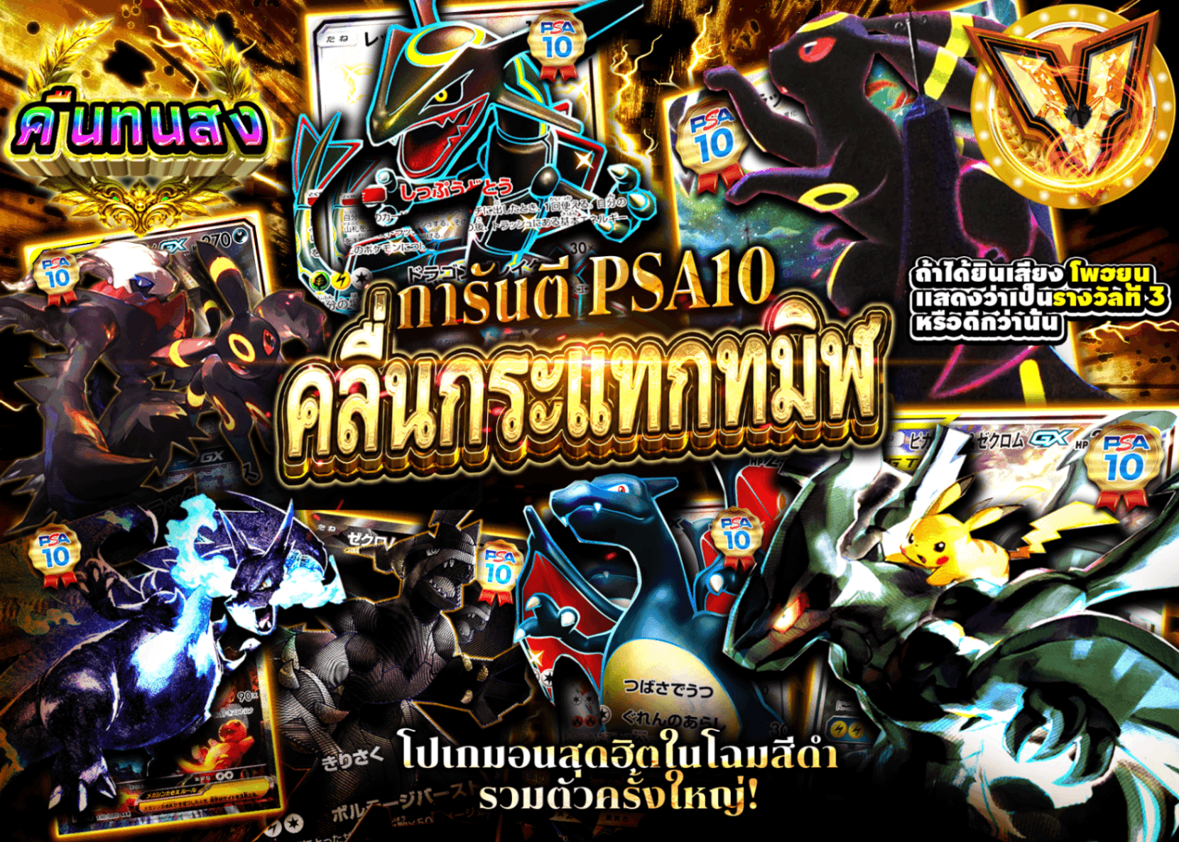 มิสเตอรี่แพ็ค Pokémon PSA10確定 黒の衝撃 | Clove มิสเตอรี่แพ็ค