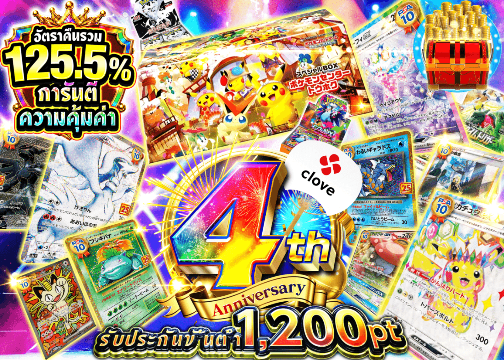 มิสเตอรี่แพ็ค Pokémon 4周年 アド確 C1 | Clove มิสเตอรี่แพ็ค