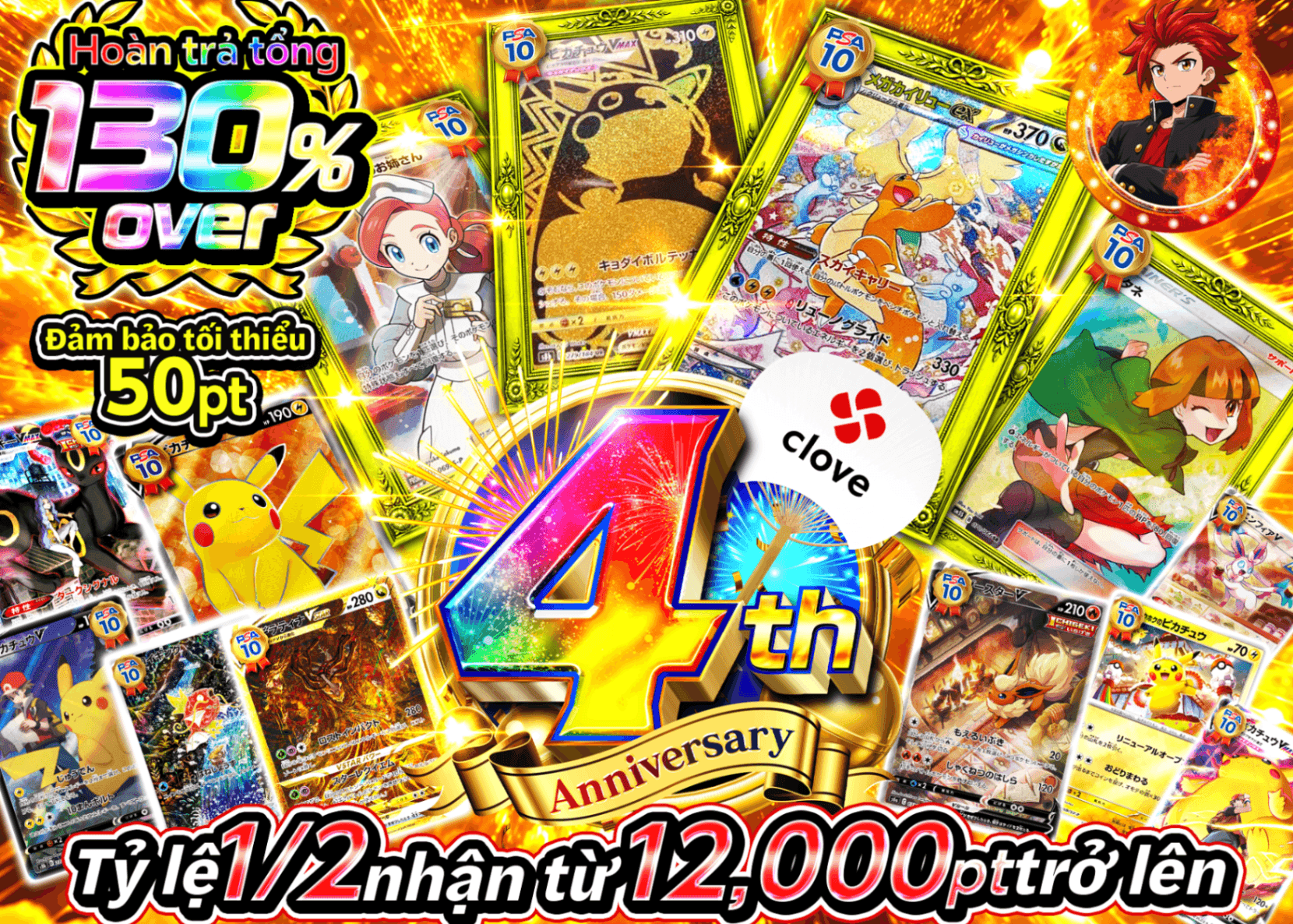 Mystery Pack Pokémon 4周年 にぶいち C4  | Clove Mystery Pack - Mystery Pack trực tuyến (Clove Oripa)