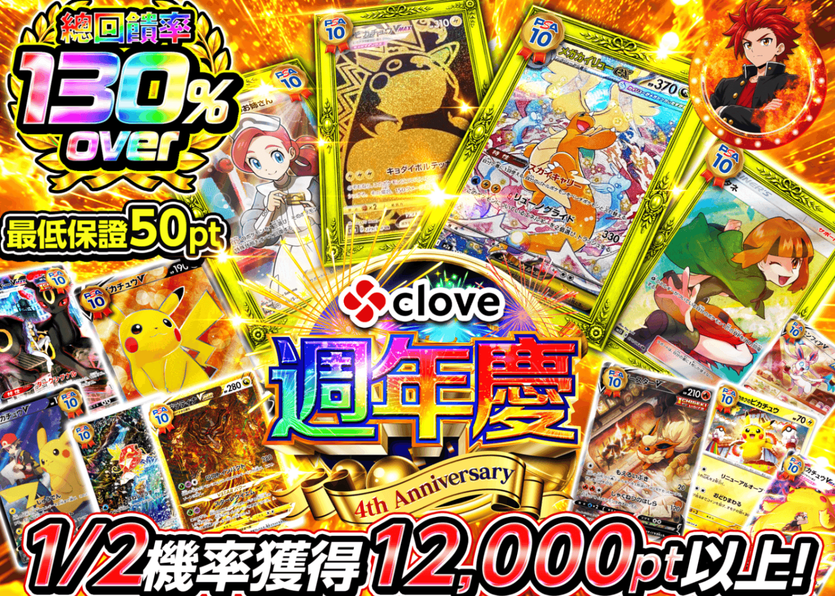 寶可夢卡牌盲盒 4周年 にぶいち C4  | 線上抽卡・線上盲盒的Clove