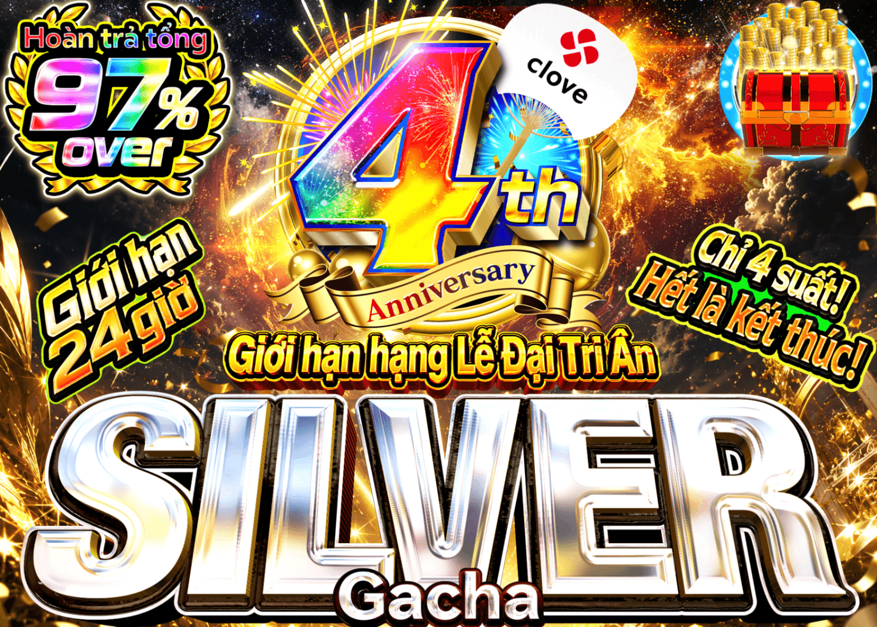 Mystery Pack Pokémon ランク限定ガチャSilver | Clove Mystery Pack - Mystery Pack trực tuyến (Clove Oripa)