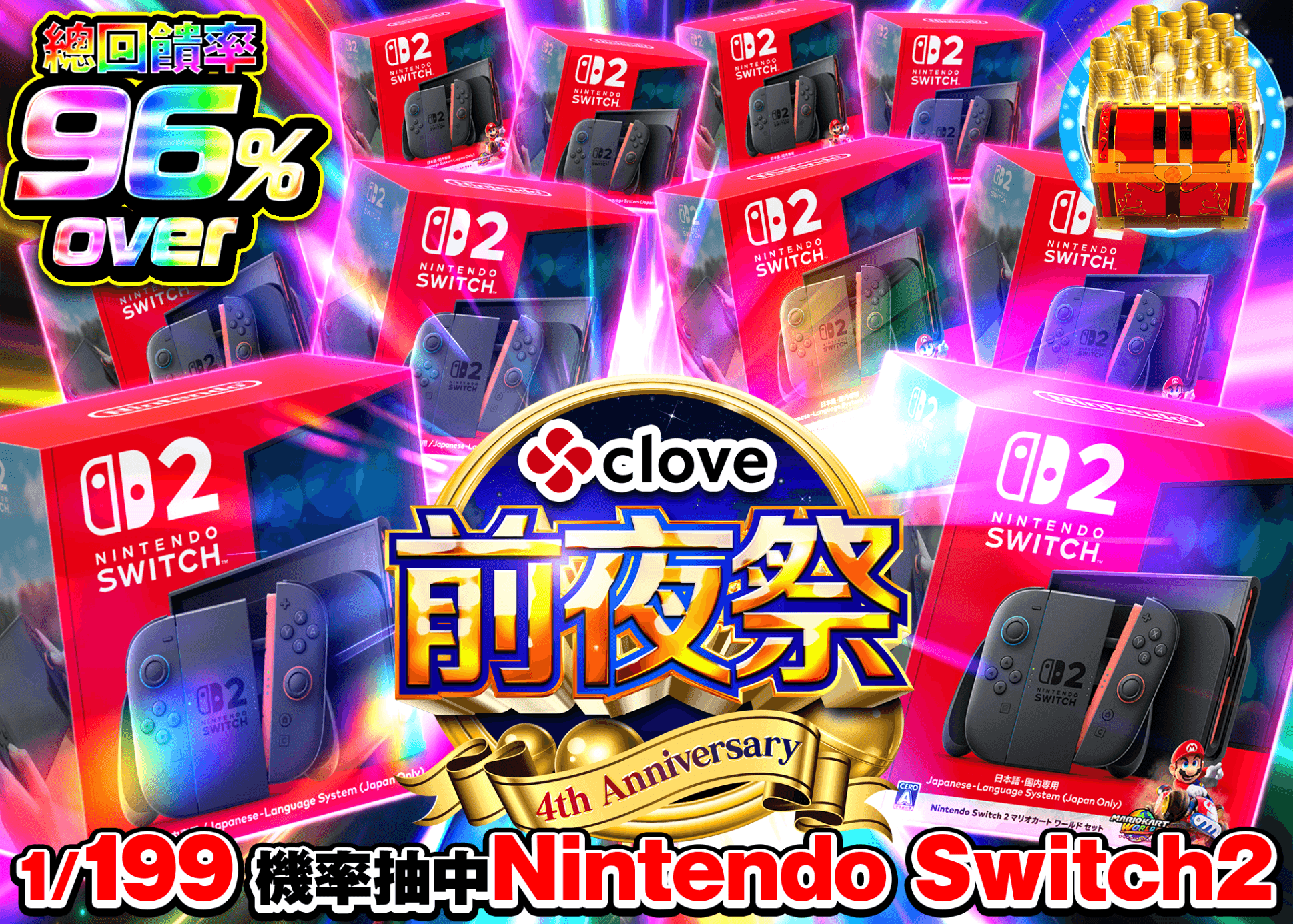 興趣盲盒 4周年前夜祭 Switch2 Ver.199 | 線上抽卡・線上盲盒的Clove