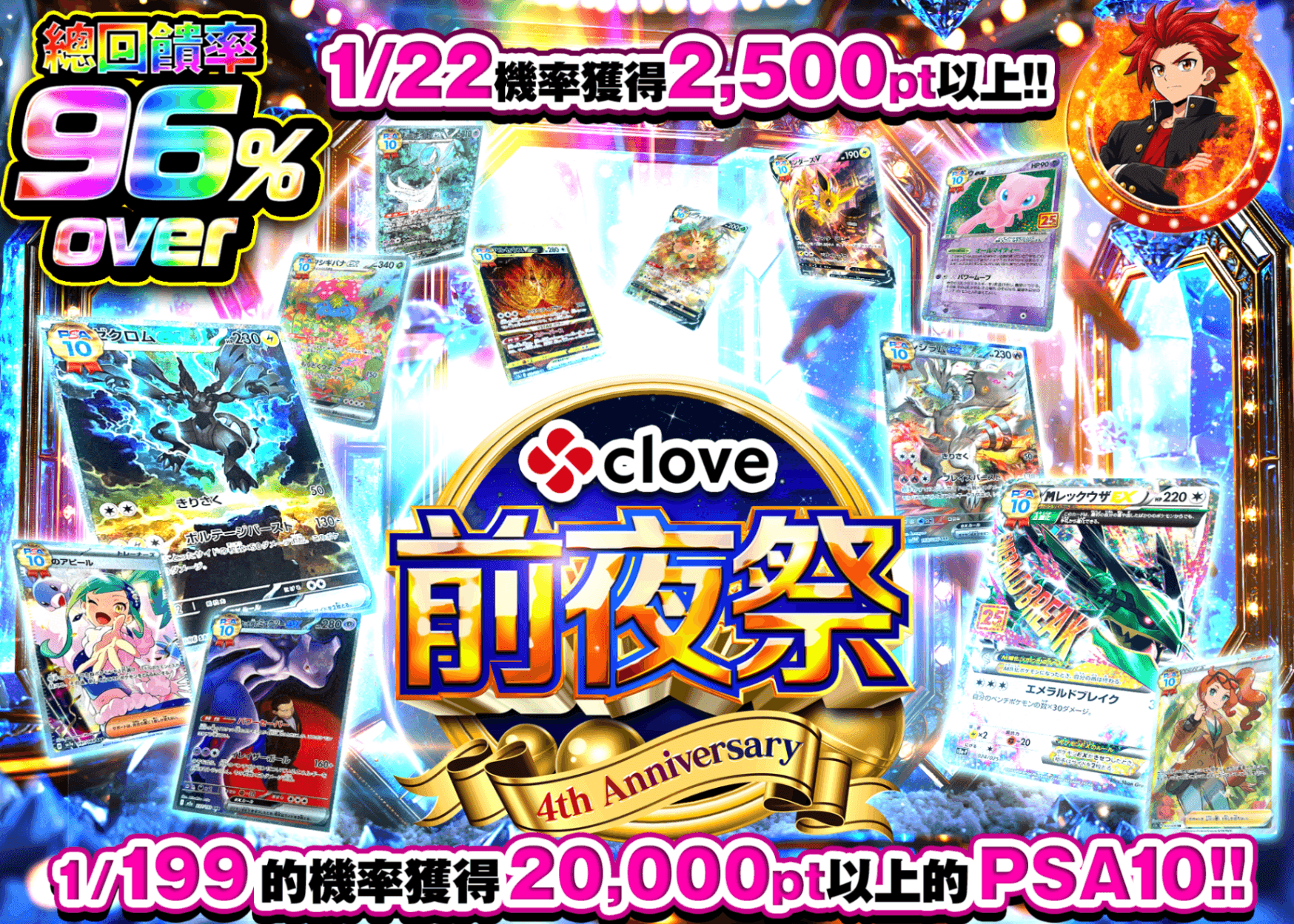 寶可夢卡牌盲盒 4周年前夜祭 扉 | 線上抽卡・線上盲盒的Clove