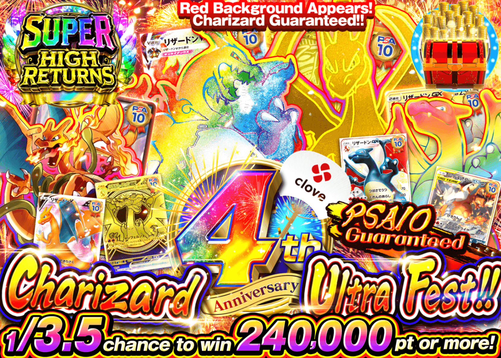 Pokémon Mystery Pack 4周年記念　リザードン極祭り!!PSA10確定 | Clove Mystery Packs