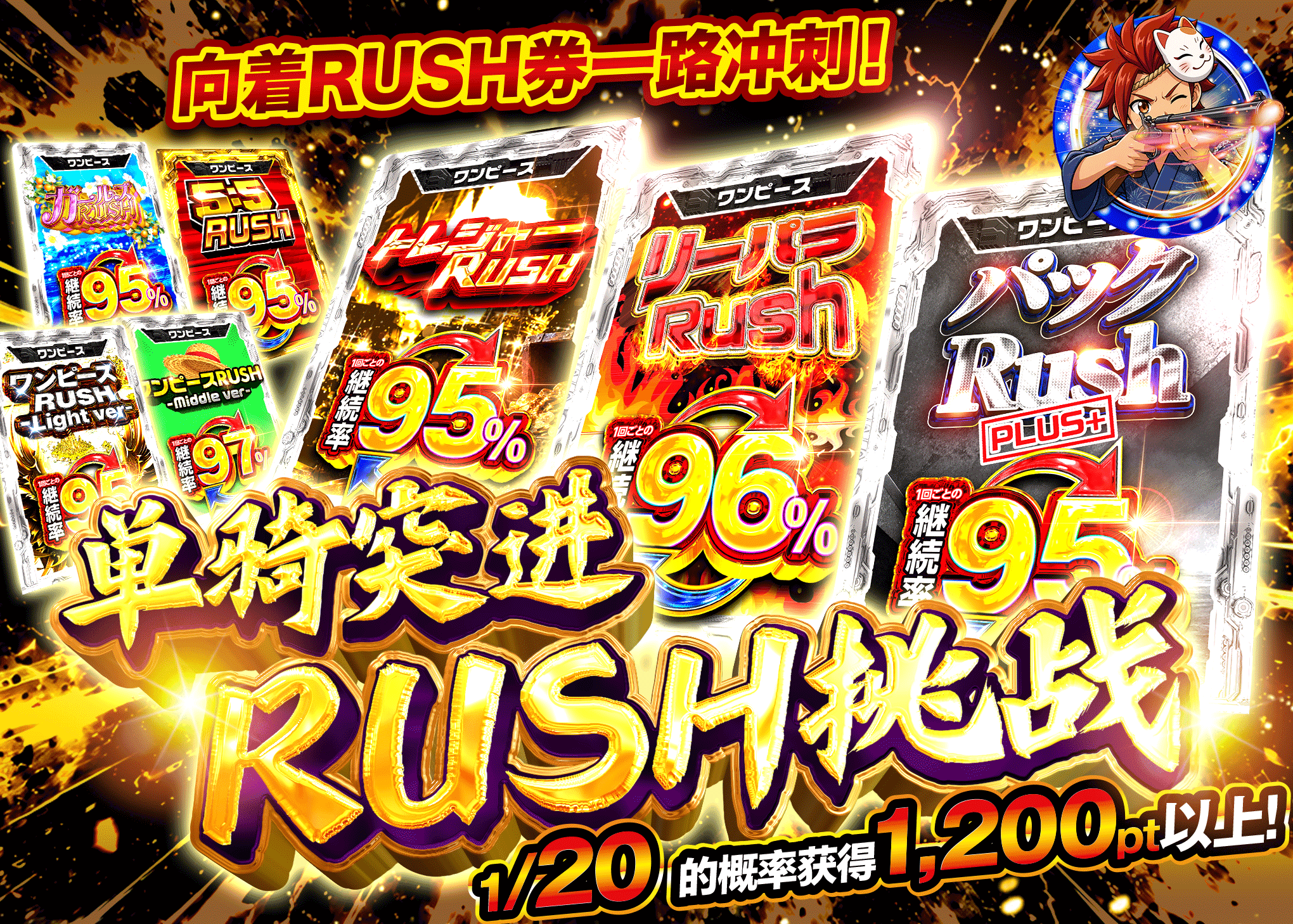 海贼王盲盒 一騎駆けRUSHチャレンジ | Clove盲盒