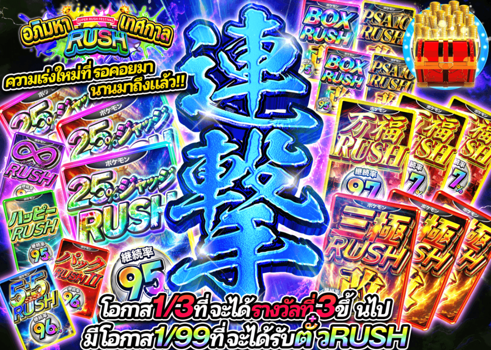 มิสเตอรี่แพ็ค Pokémon RUSH祭 連撃 | Clove มิสเตอรี่แพ็ค
