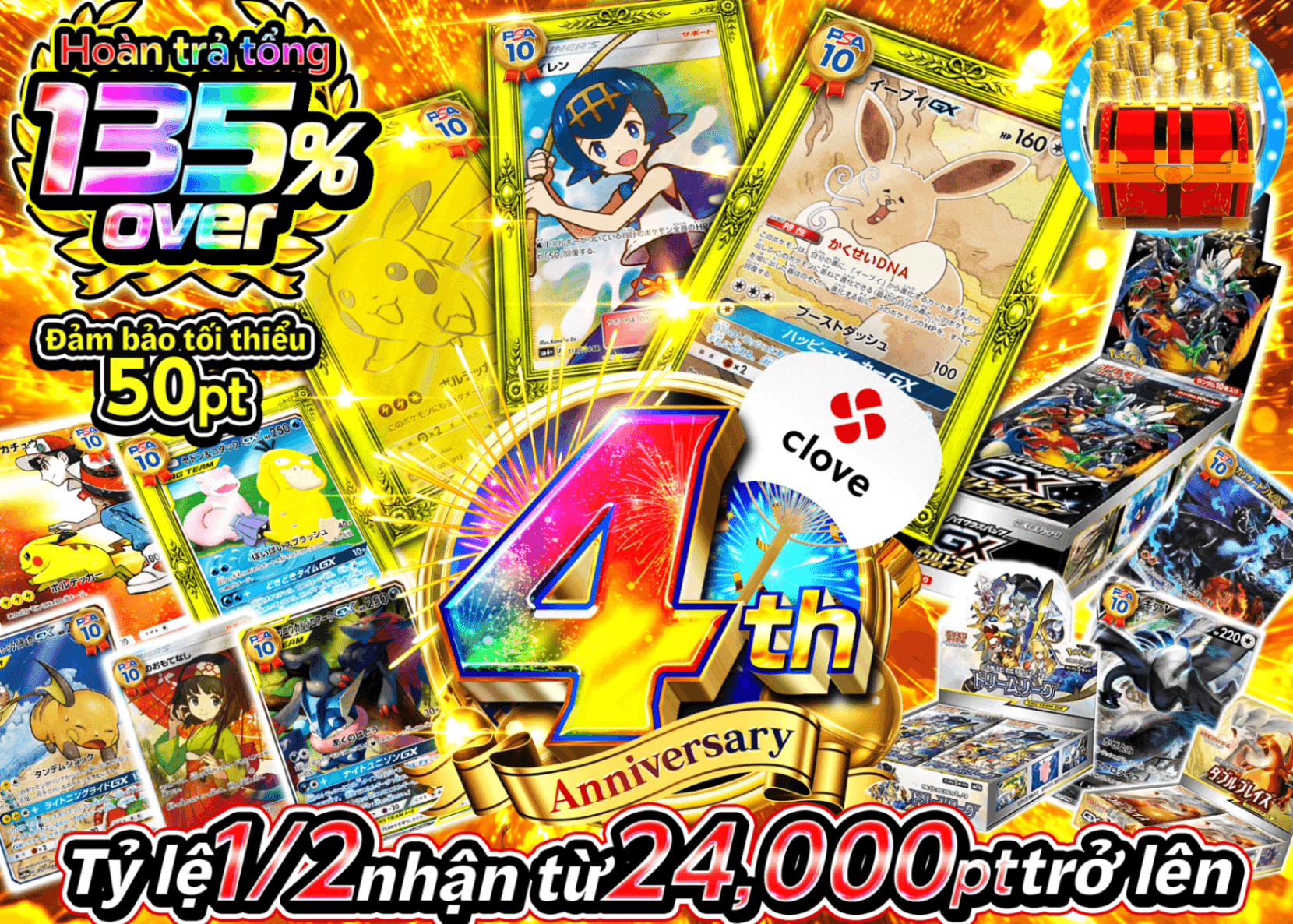 Mystery Pack Pokémon 4周年 にぶいち C5 | Clove Mystery Pack - Mystery Pack trực tuyến (Clove Oripa)