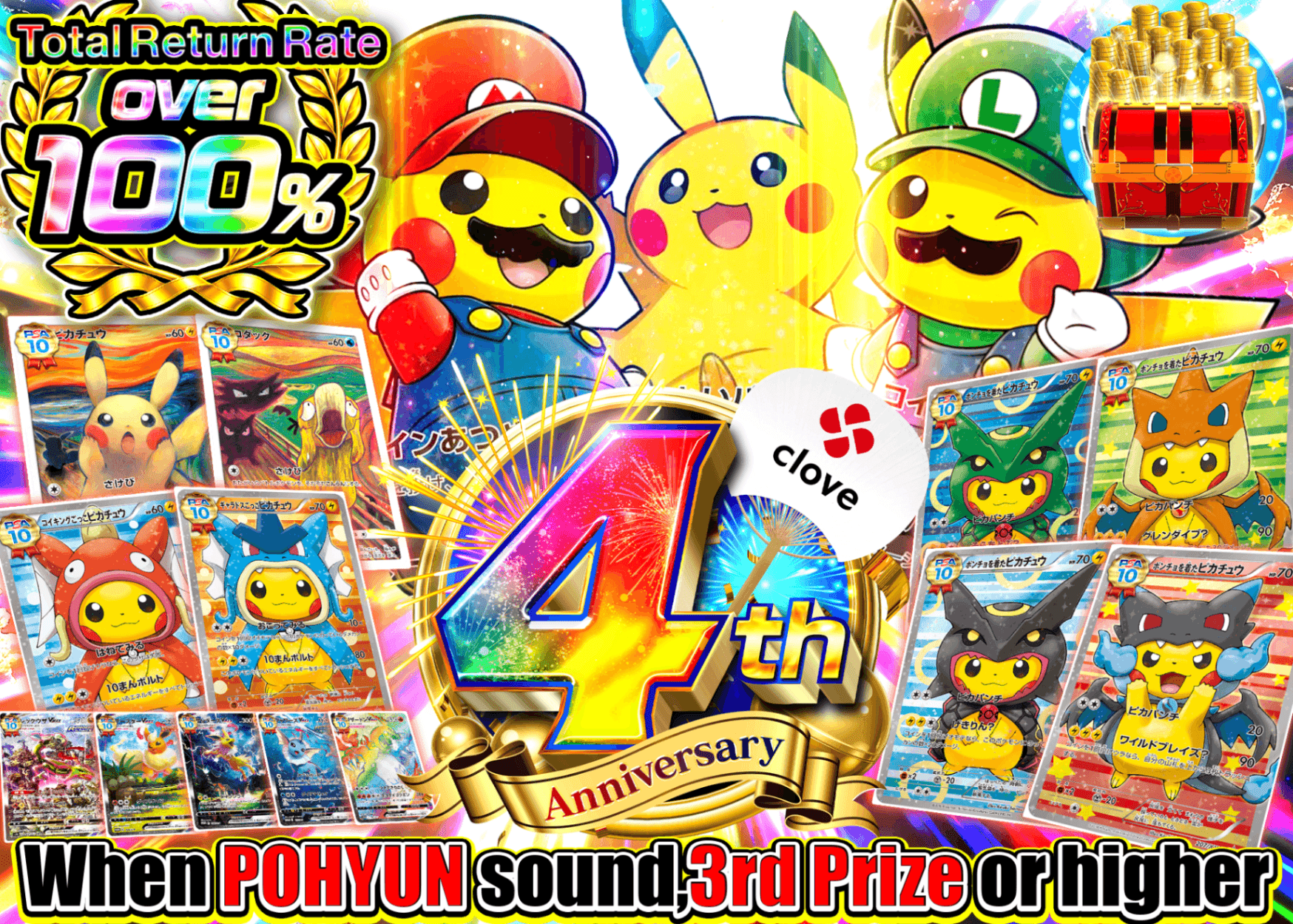 Pokémon Mystery Pack 4周年セレブレーションガチャ | Clove Mystery Packs