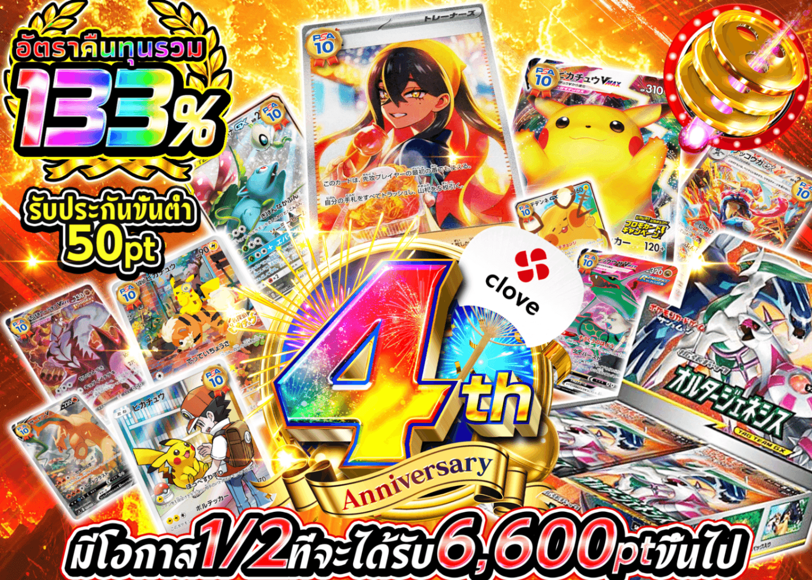 มิสเตอรี่แพ็ค Pokémon 4周年 にぶいち B2  | Clove มิสเตอรี่แพ็ค