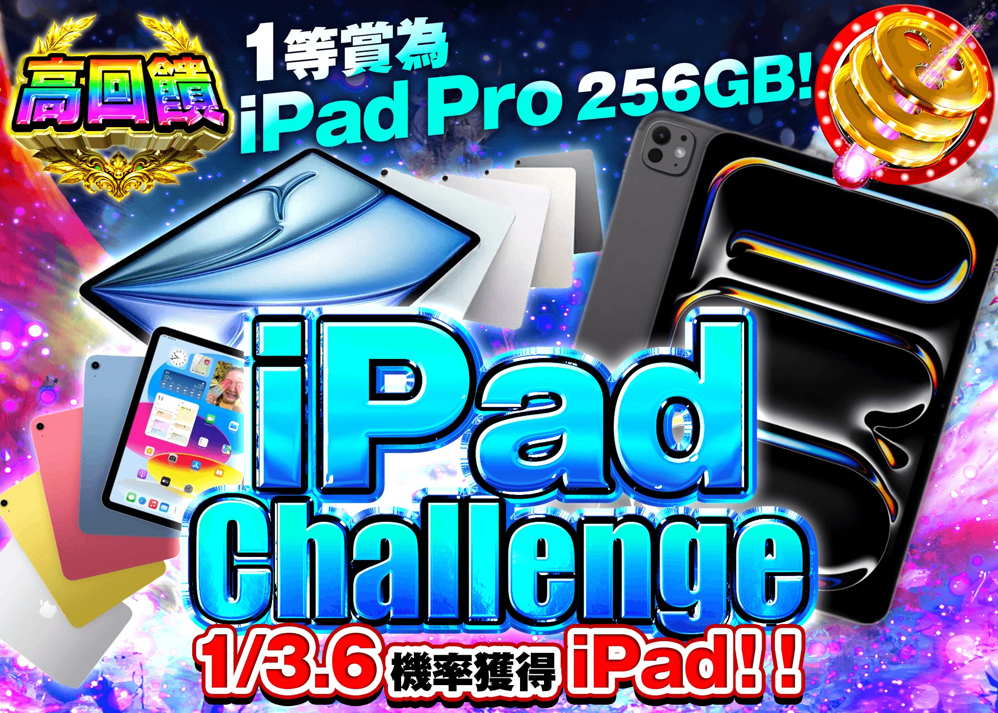 興趣盲盒 Apple iPadチャレンジ | 線上抽卡・線上盲盒的Clove