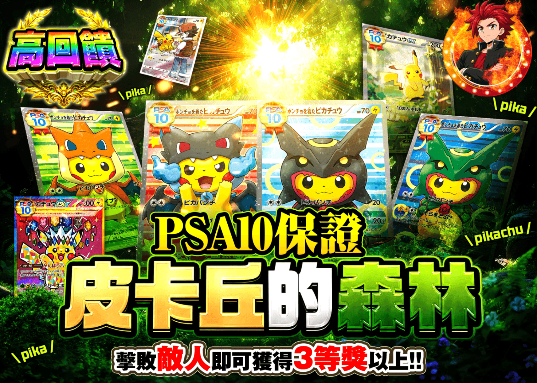 寶可夢卡牌抽卡 ピカチュウの森 | 線上抽卡就選Clove